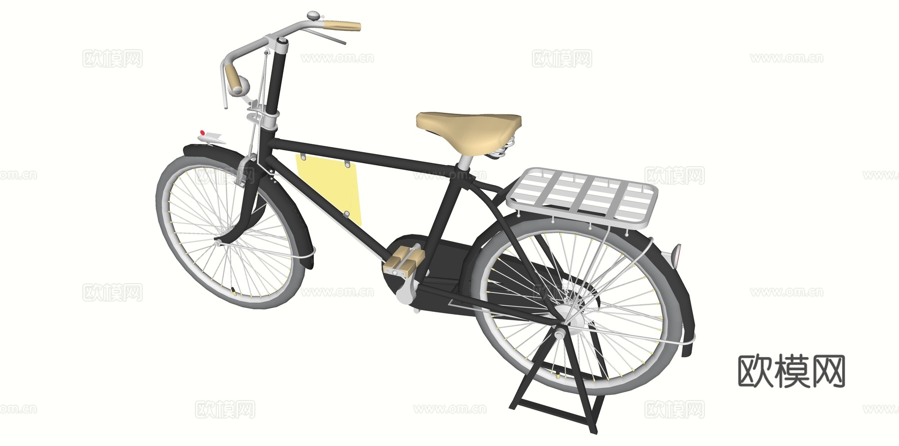 交通工具 自行车su模型下载