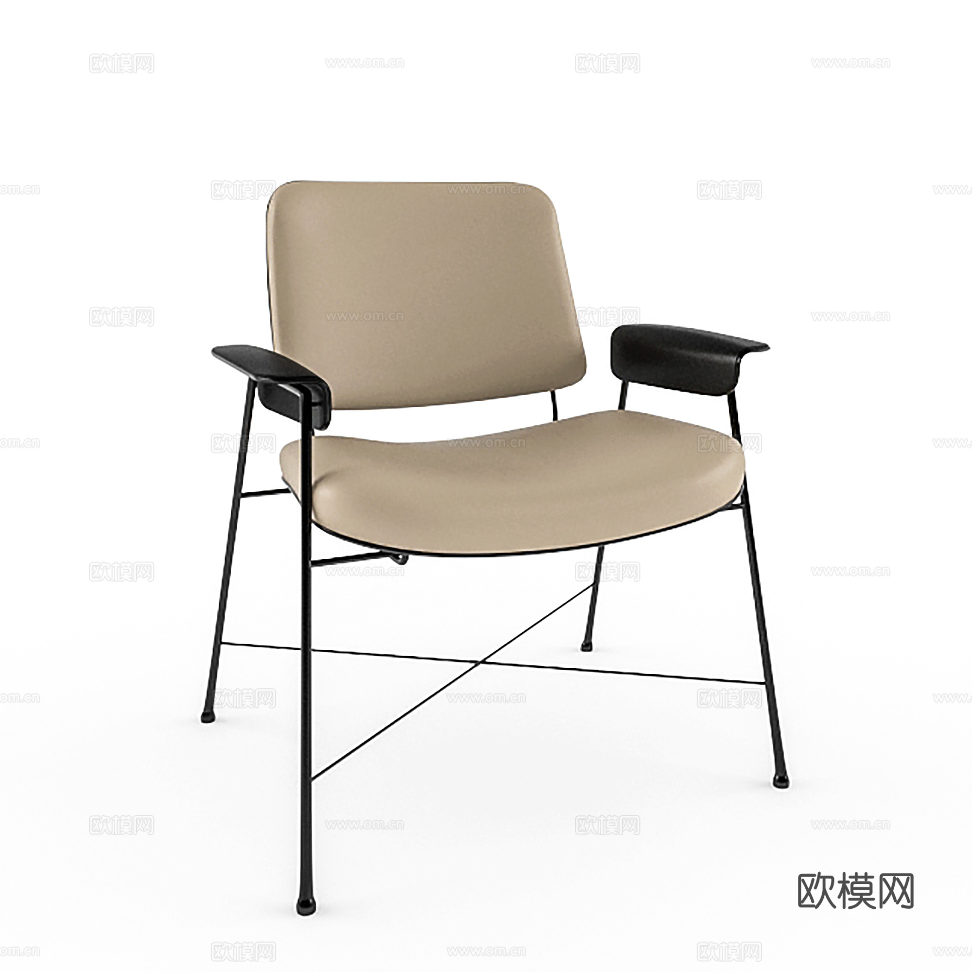 现代休闲椅 皮椅 餐椅 单椅3d模型