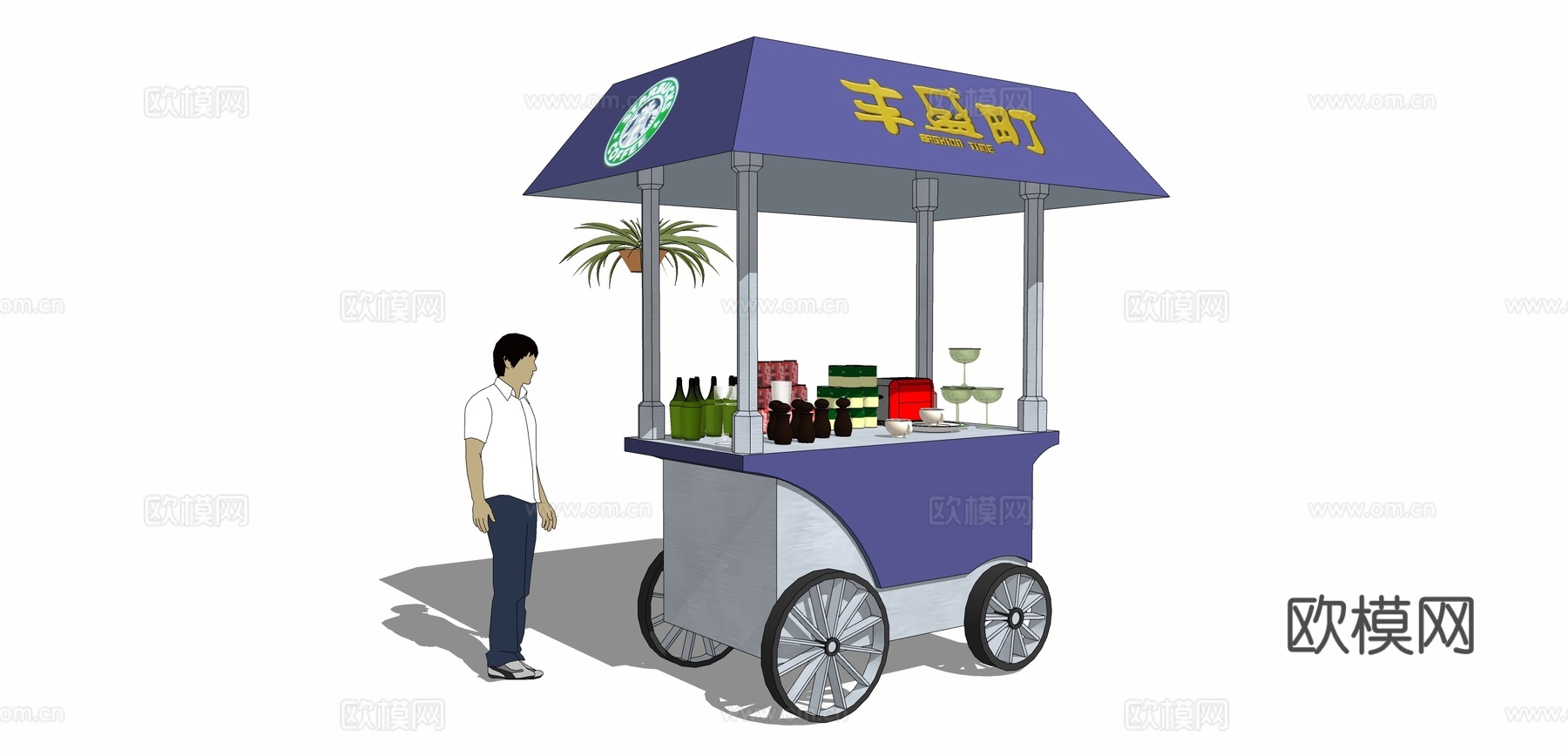 现代售卖车su模型下载