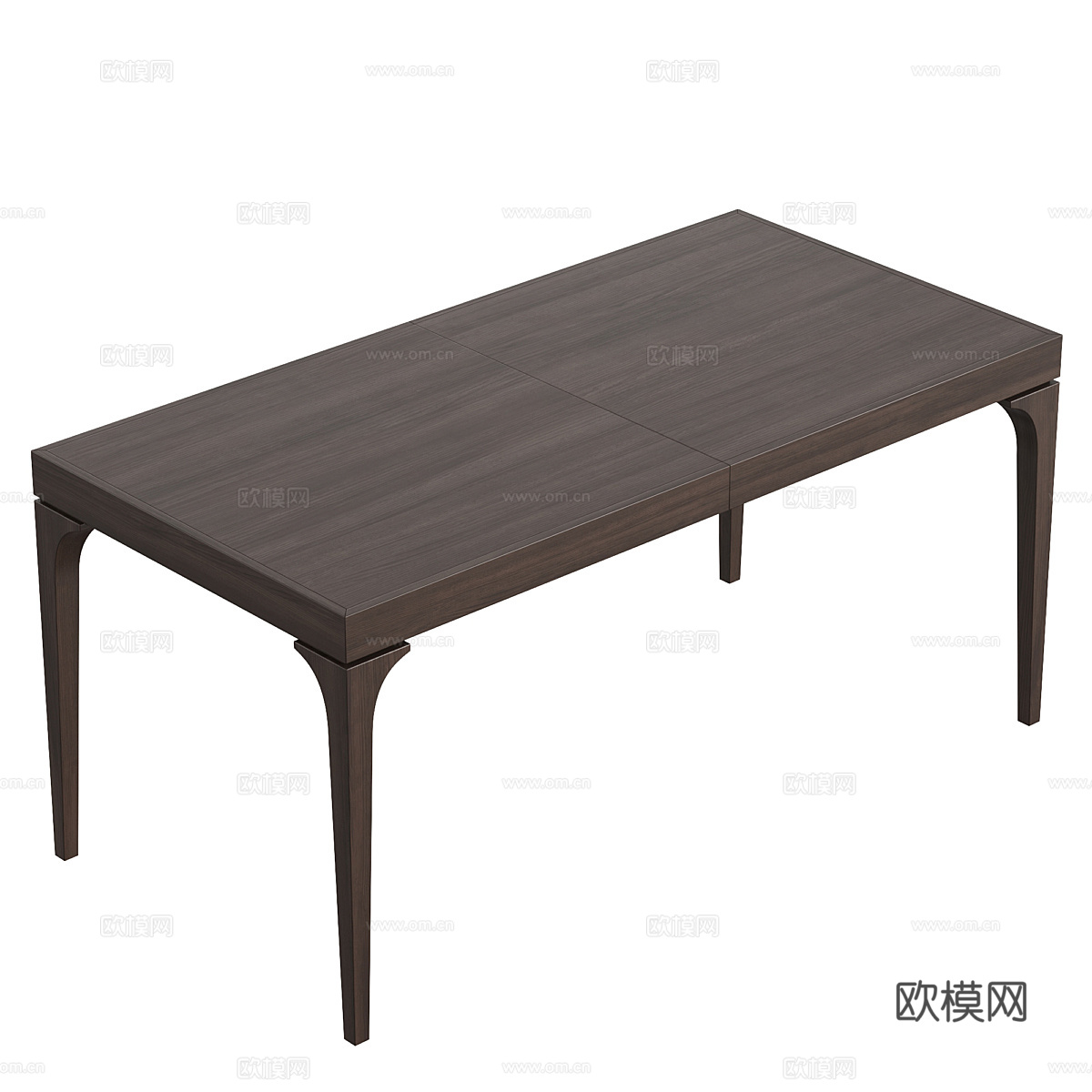 新中式实木书桌 餐桌 茶桌3d模型