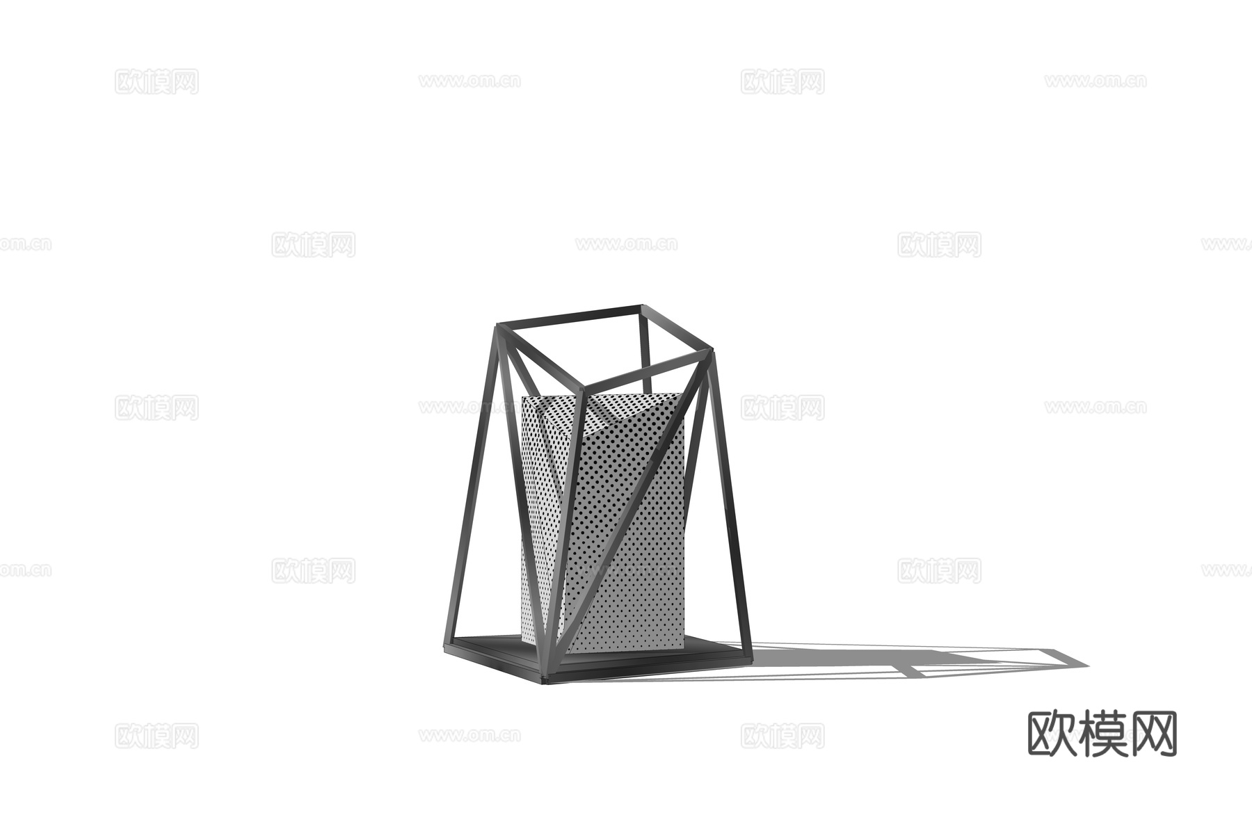 现代灯具草坪灯SU模型下载