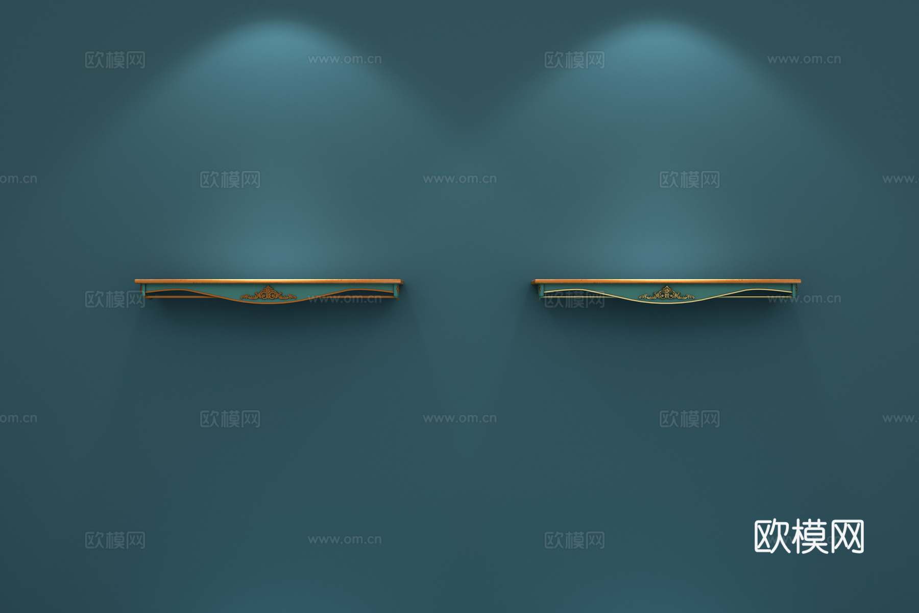 现代置物架衣架3d模型