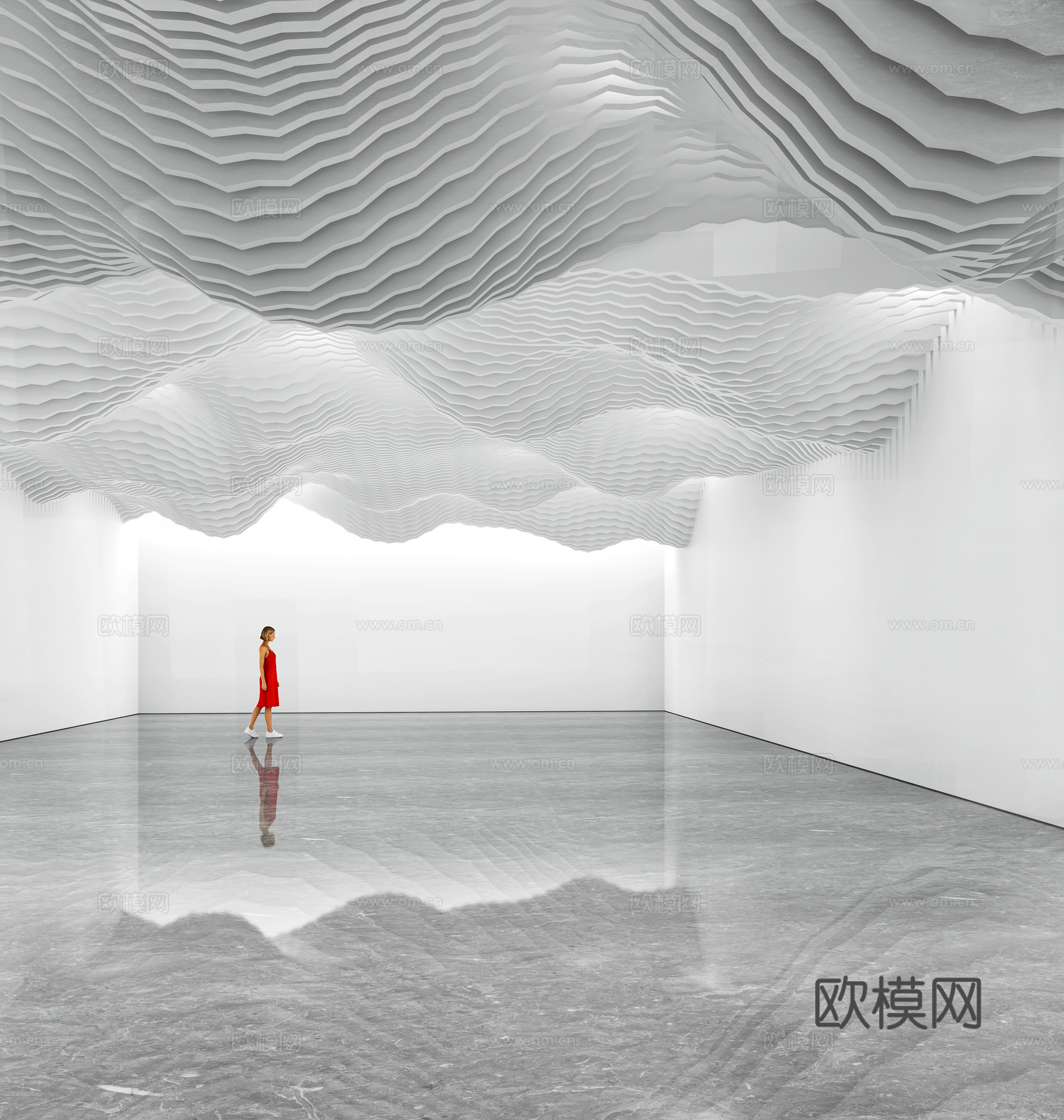 博物馆展馆美术馆3d模型