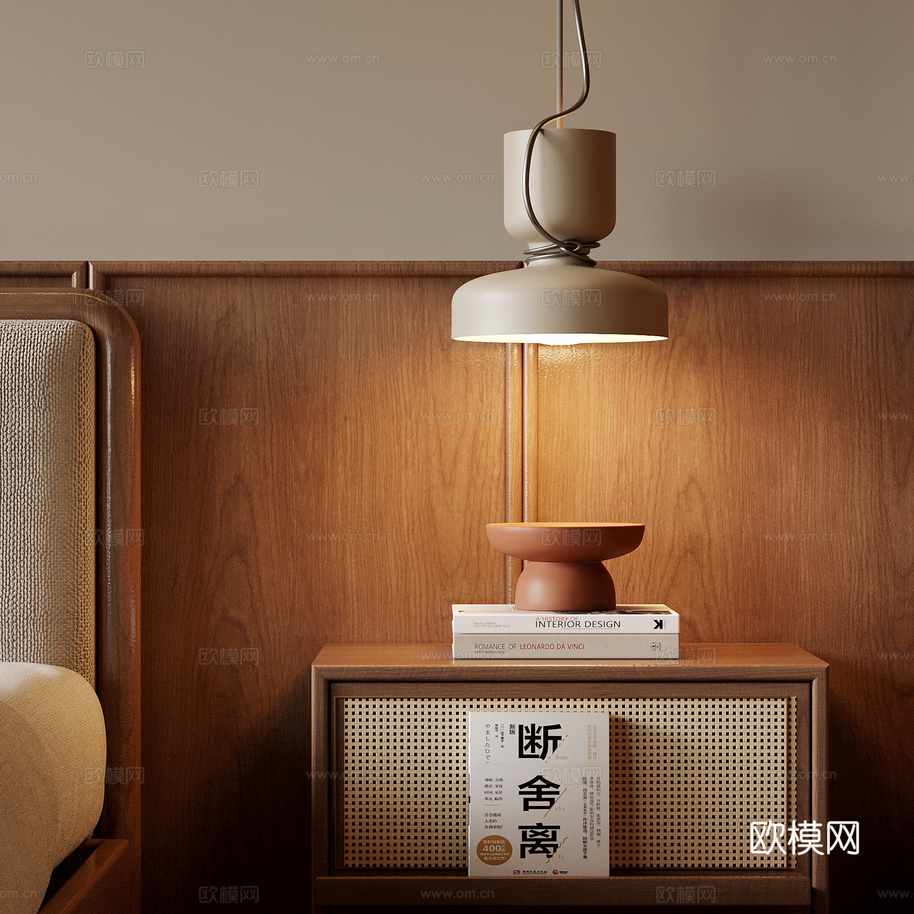 吊灯 中古风小吊灯 装饰吊灯su模型