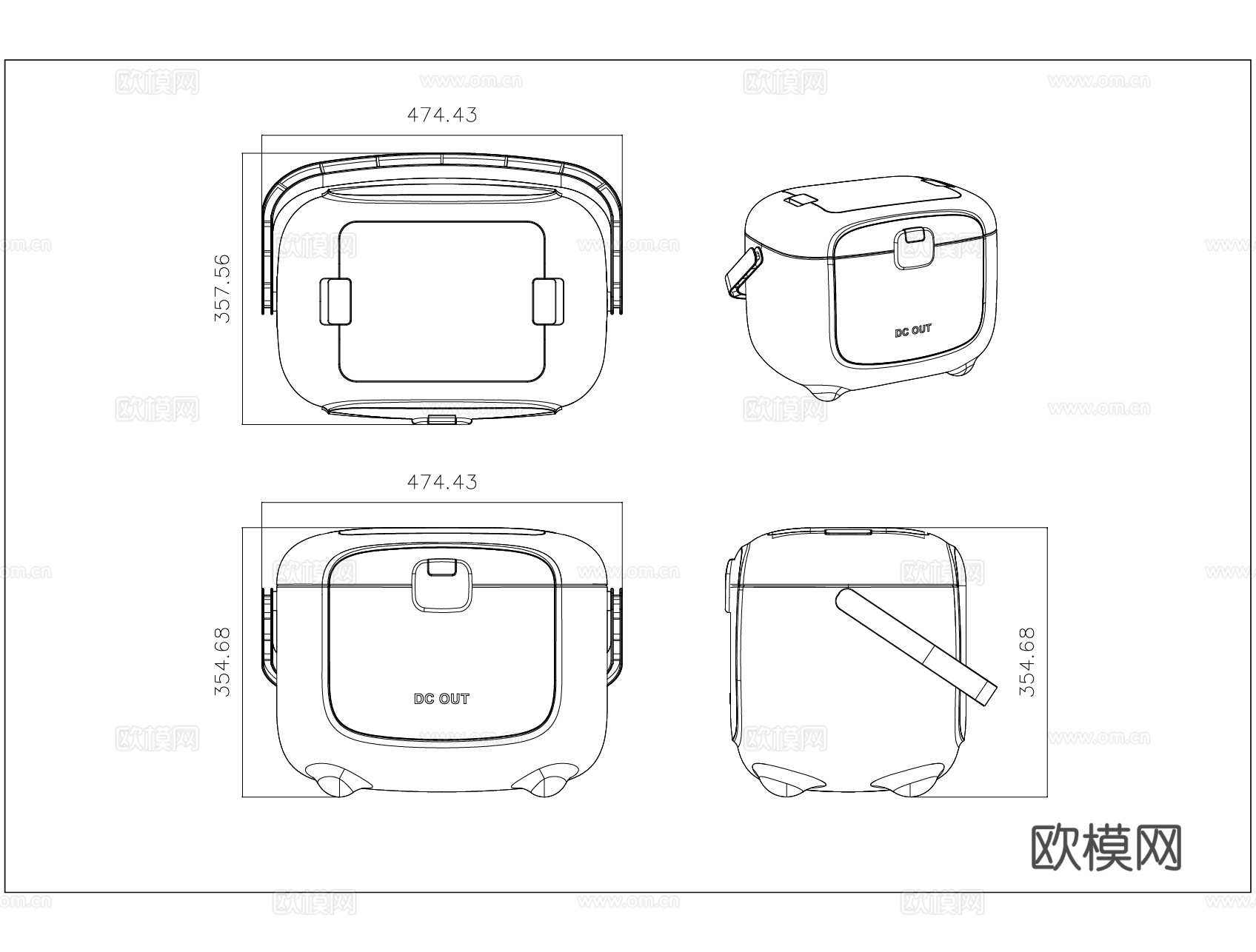 医疗工具箱cad施工图
