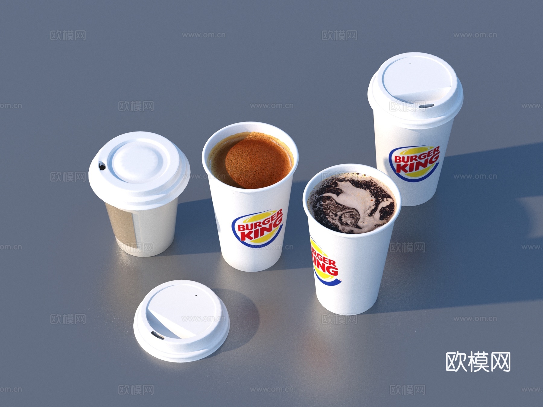 纸杯 咖啡 可乐 奶茶 饮料3d模型