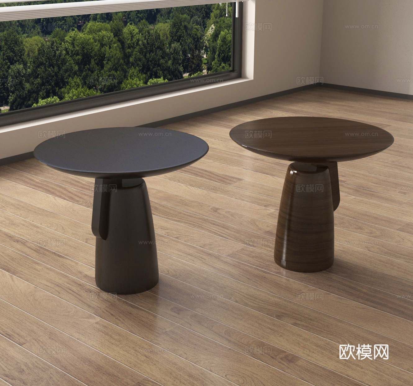 边几 圆几 咖啡桌3d模型