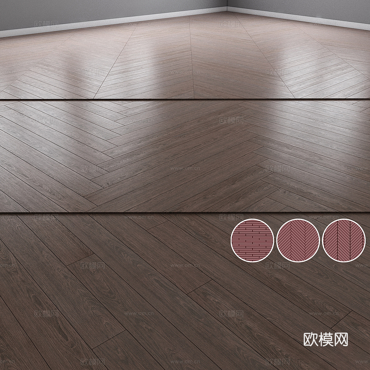 新中式木地板材质3d模型