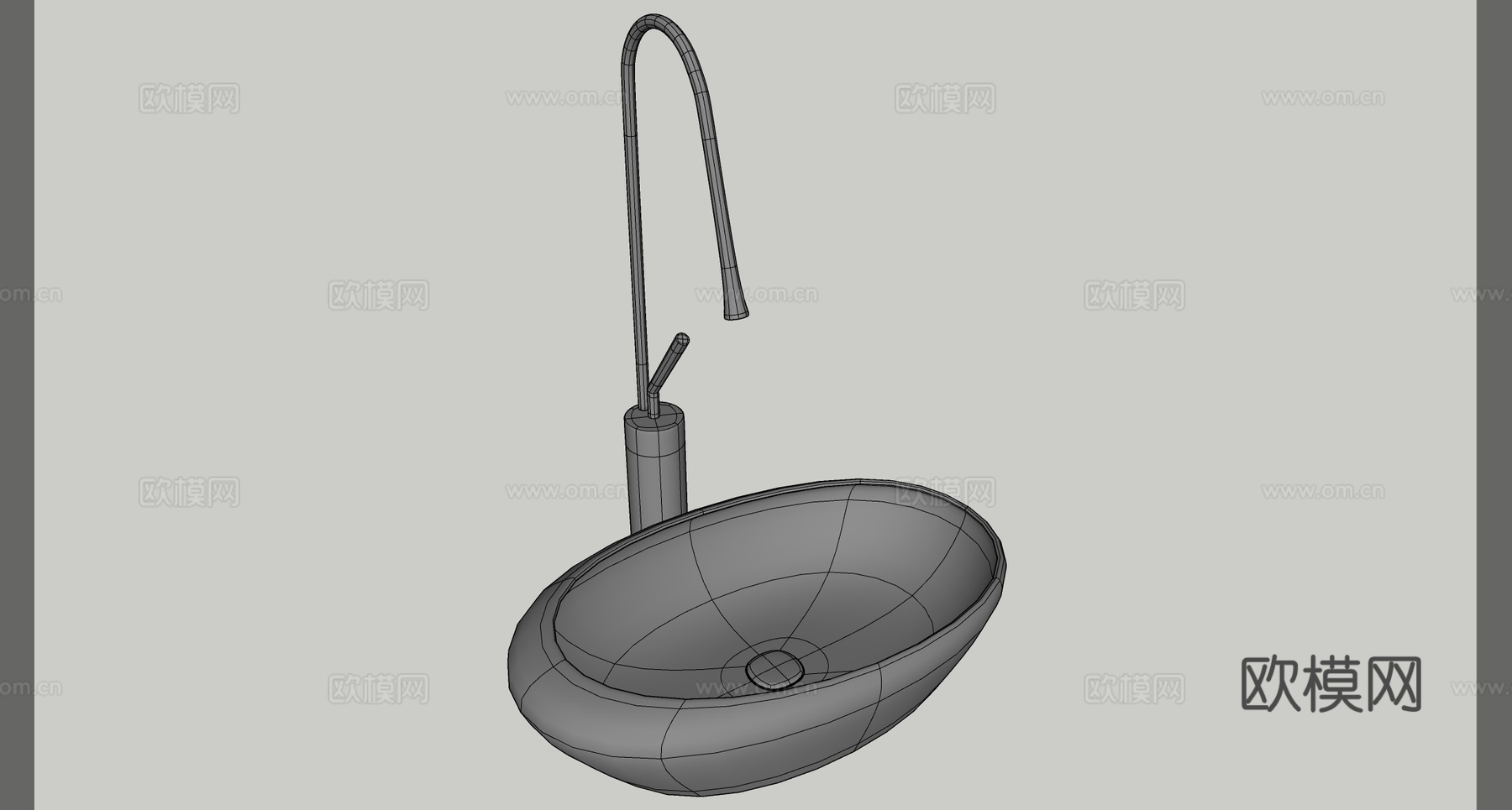 台盆 洗手池 卫浴用品su模型下载