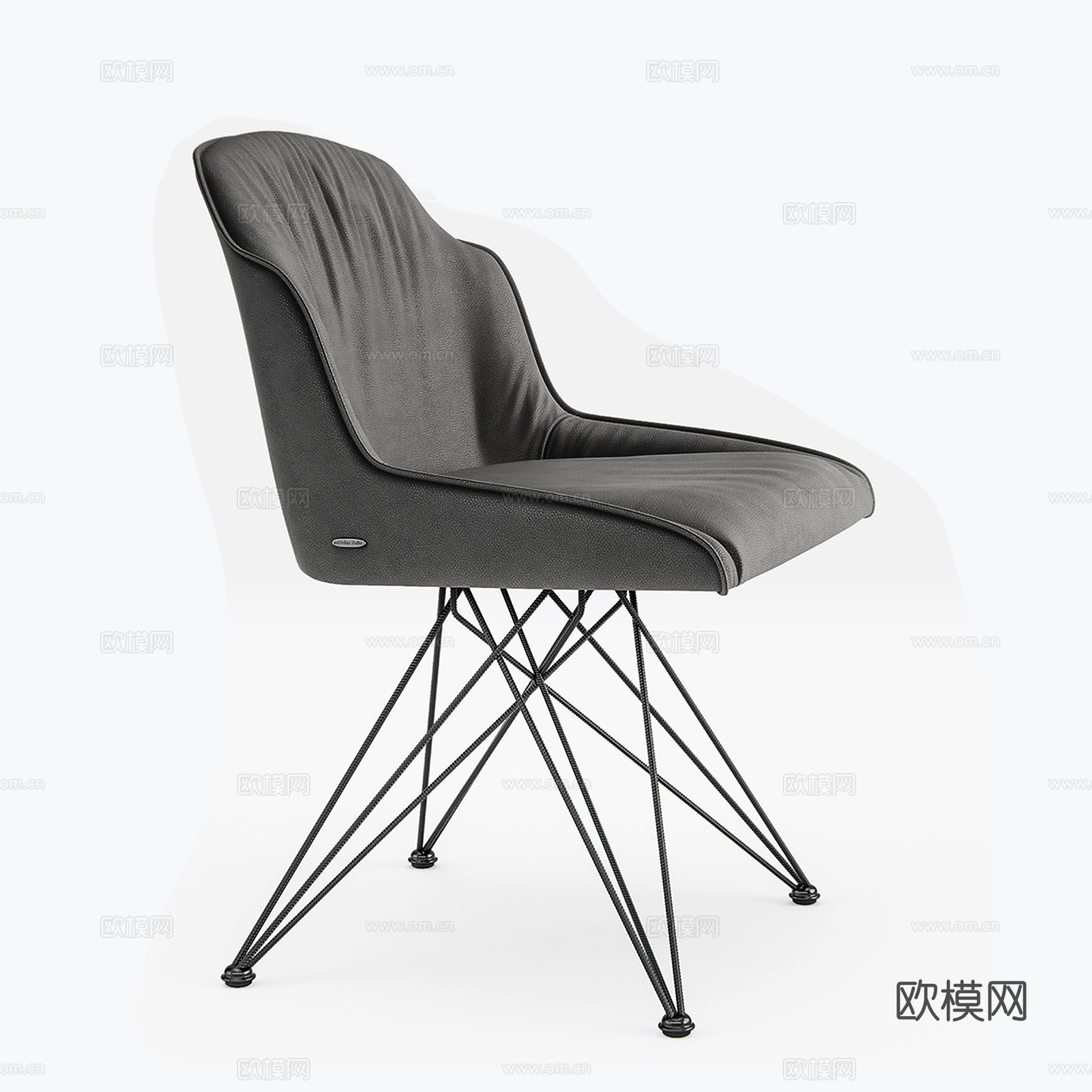 现代休闲椅 皮椅 餐椅 单椅3d模型