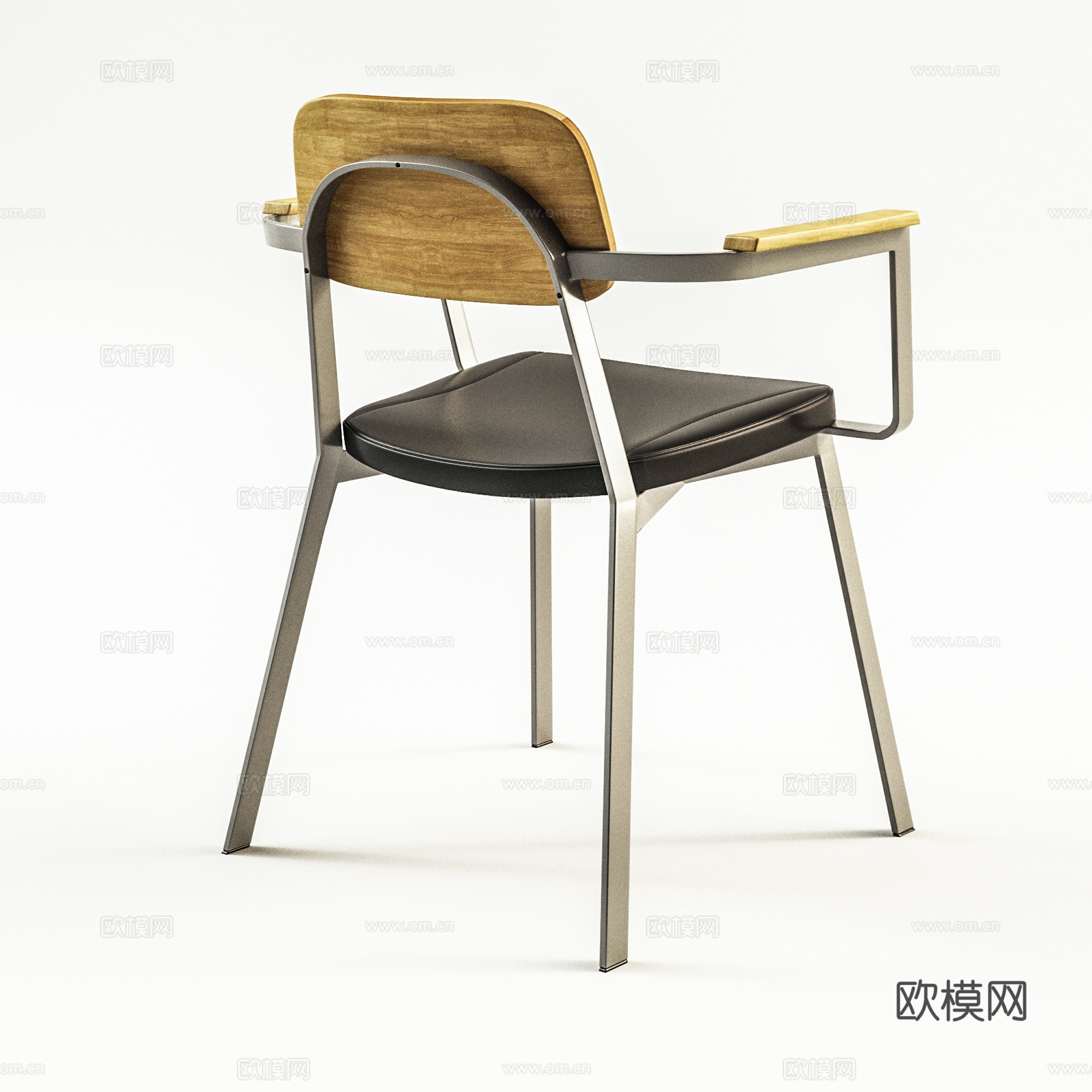 现代吧椅 铁艺吧椅 咖啡厅餐厅吧椅3d模型