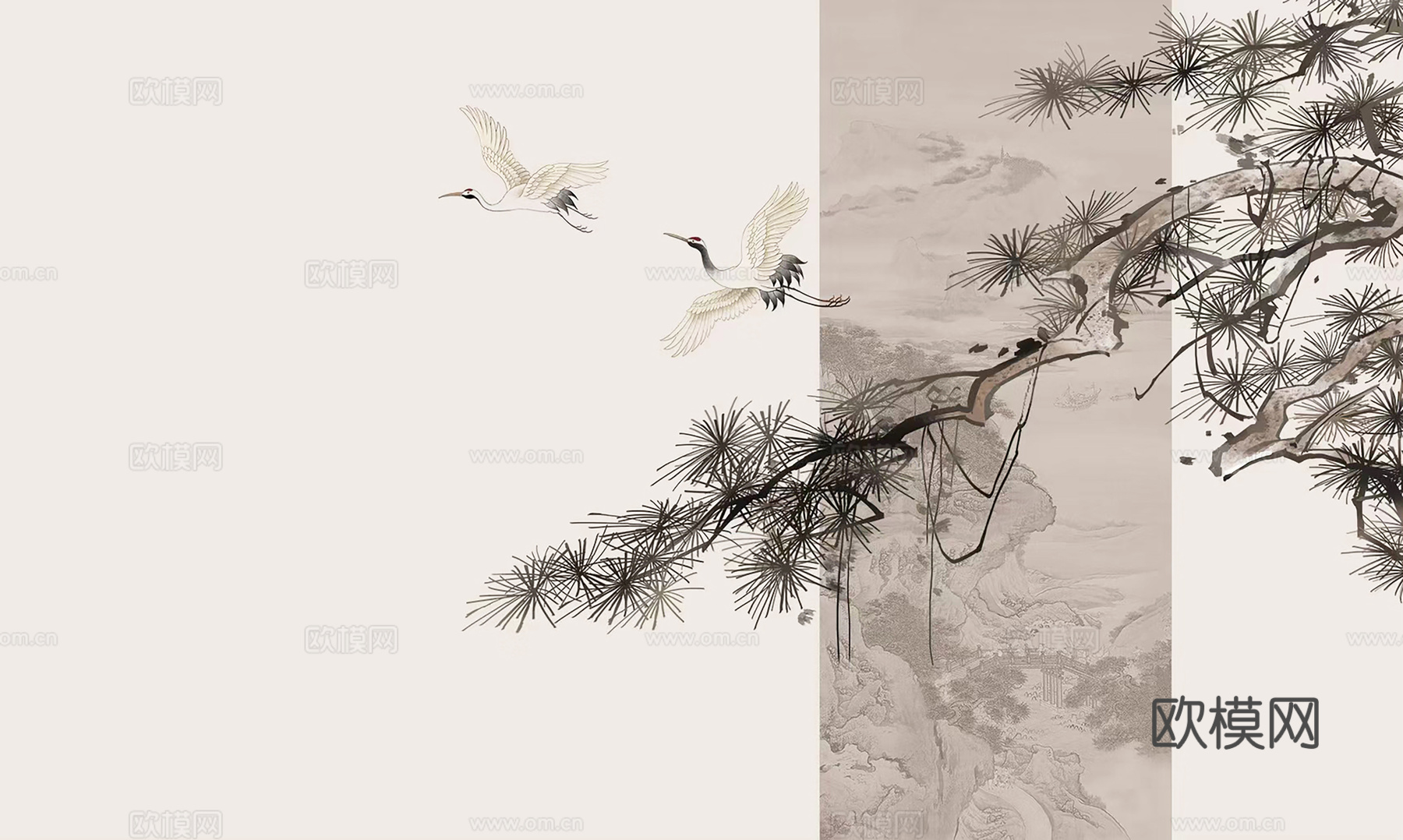 新中式中式 壁布墙布壁纸