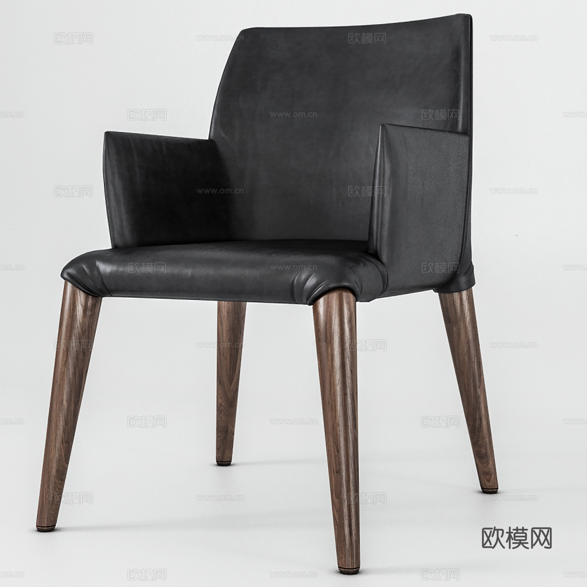 现代休闲椅 皮椅 餐椅 单椅3d模型