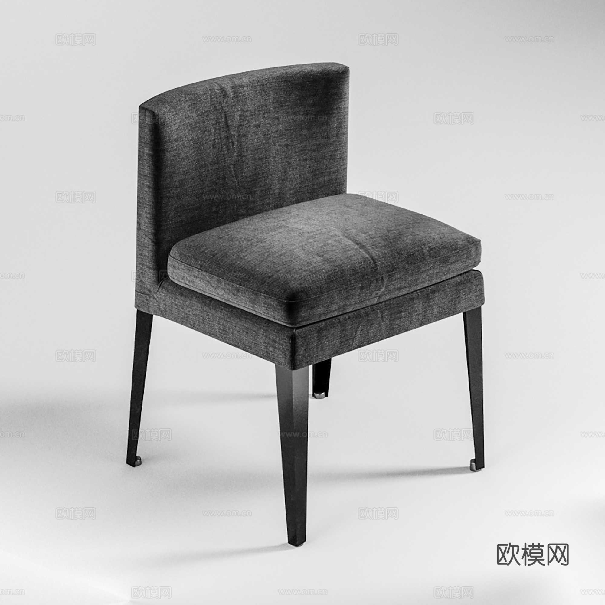 现代休闲椅 布椅 书椅 单椅3d模型