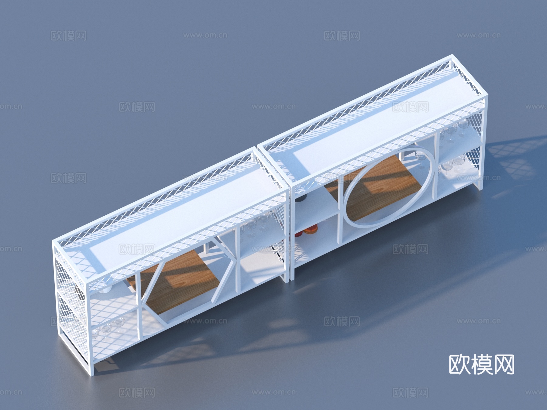 柜子 置物架3d模型