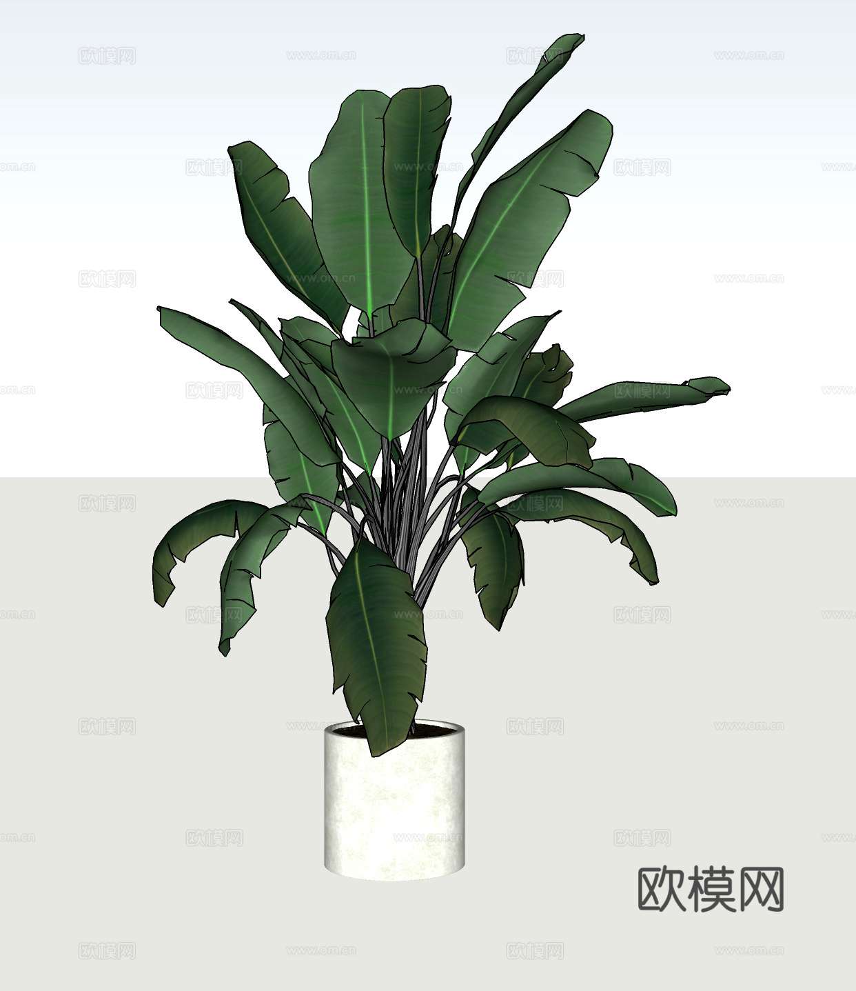 盆景su模型下载