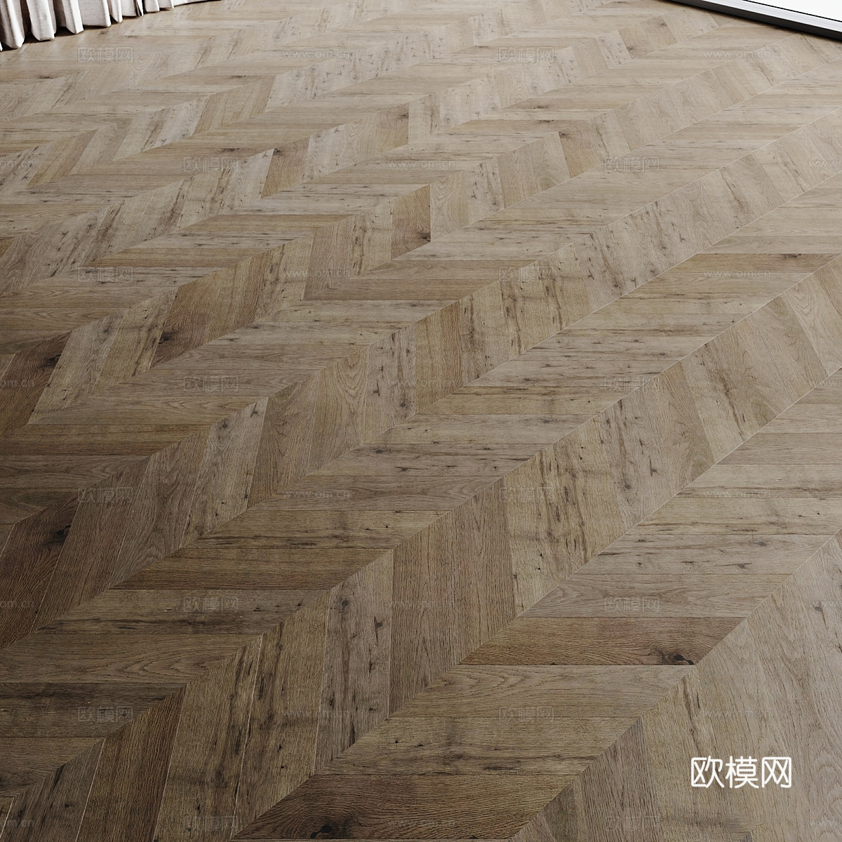 现代侘寂木地板材质3d模型