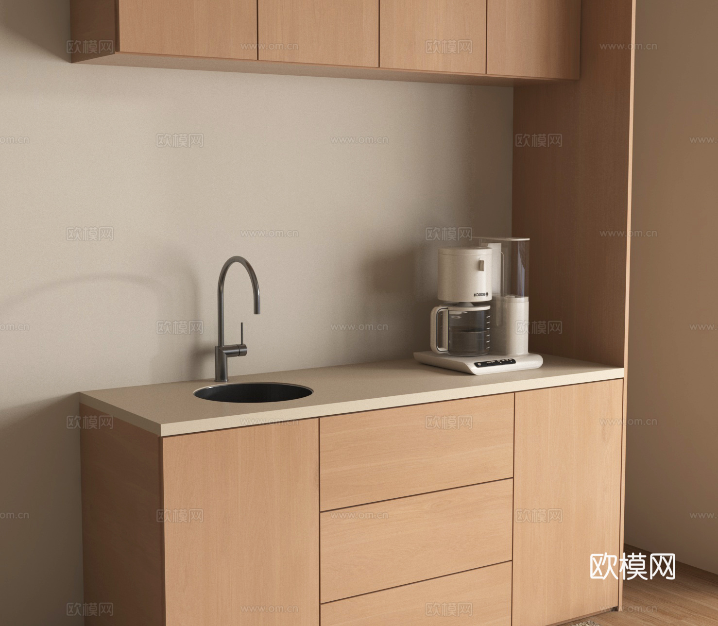 茶水柜 橱柜 餐边柜3d模型