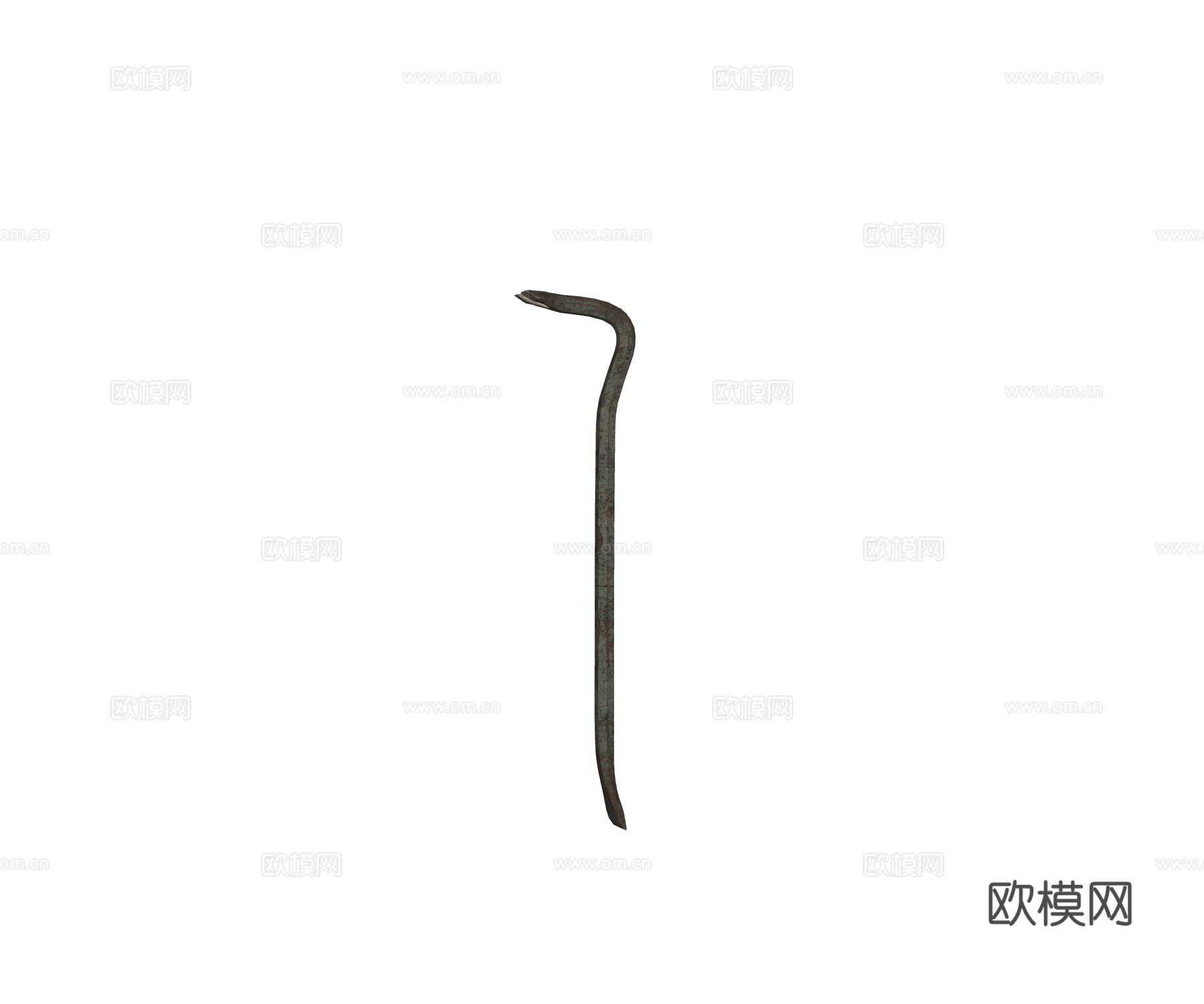 现代铁棍 撬棍工具su模型