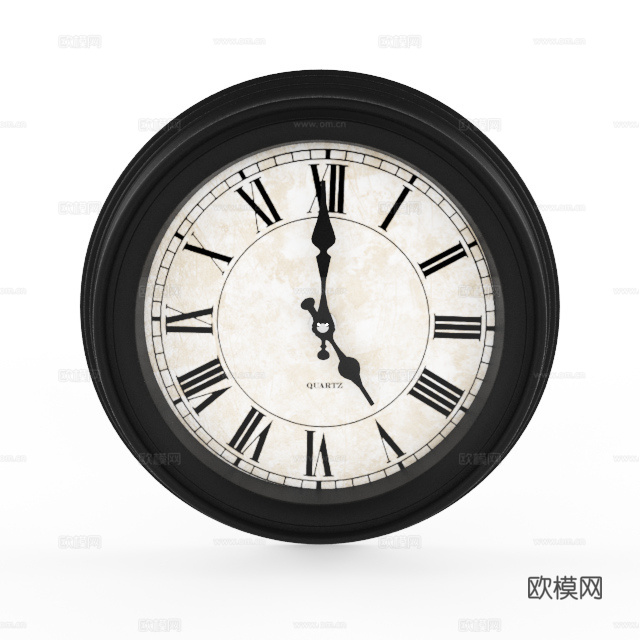 现代挂钟 挂钟 钟3d模型