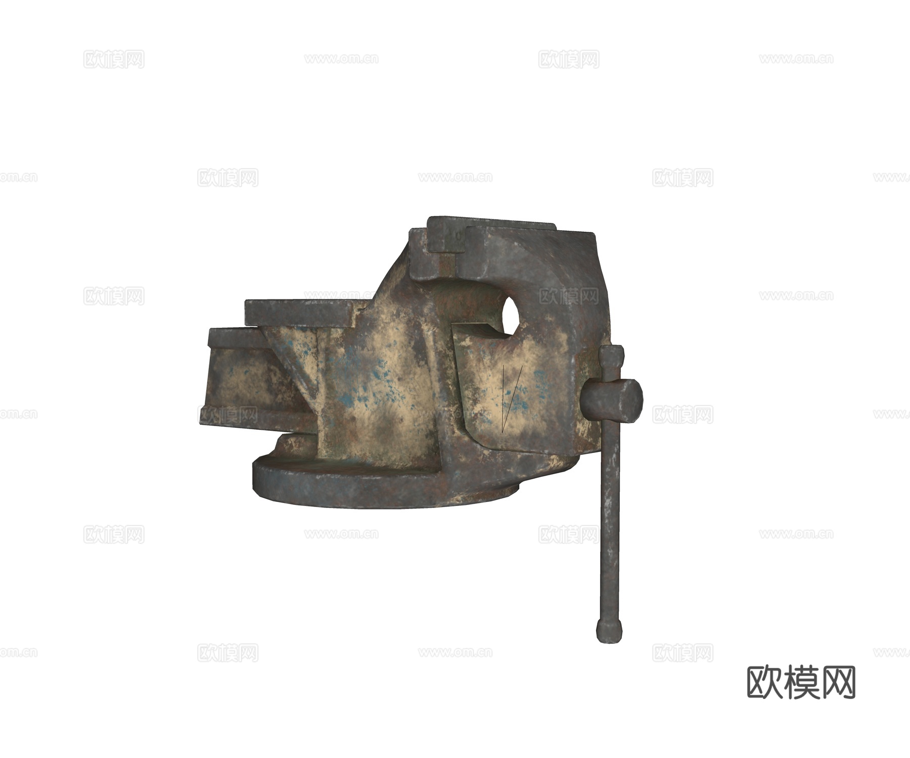 现代工业器材 铁器 钢筋掰弯加工器材su模型