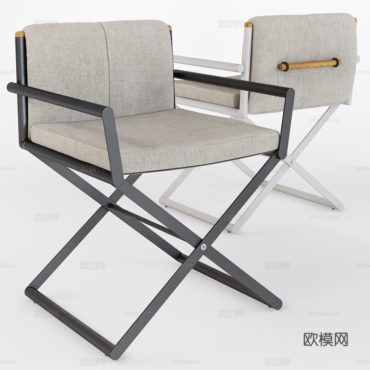 现代意式户外餐桌椅3d模型