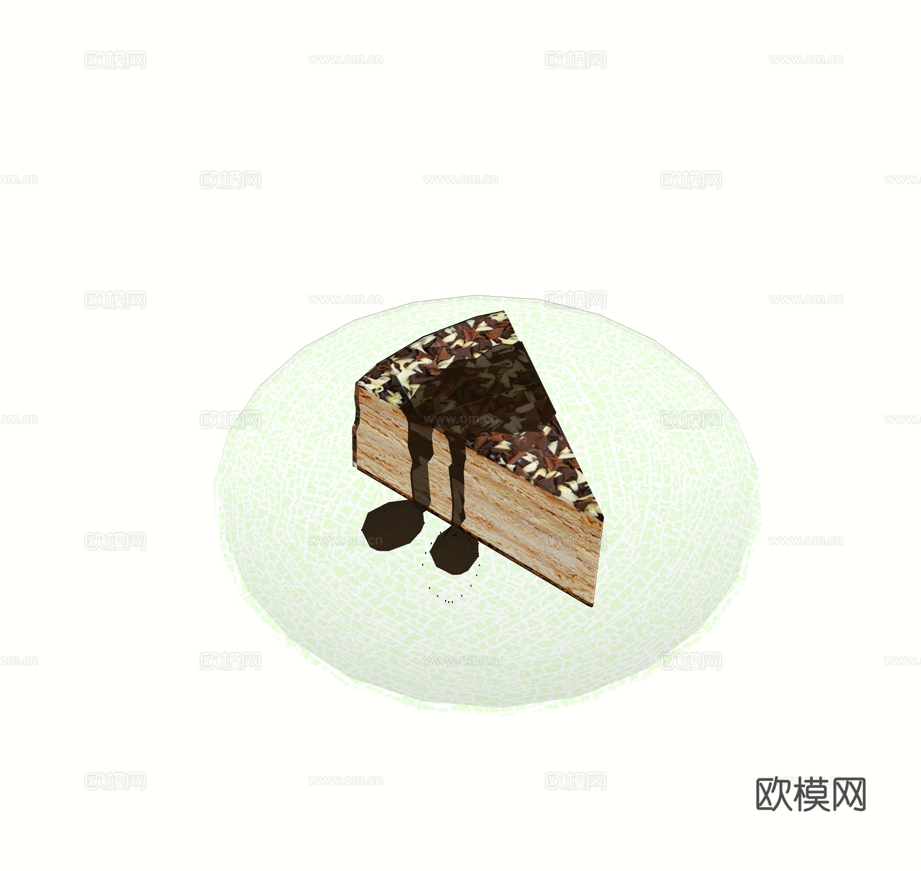 现代蛋糕免费su模型下载