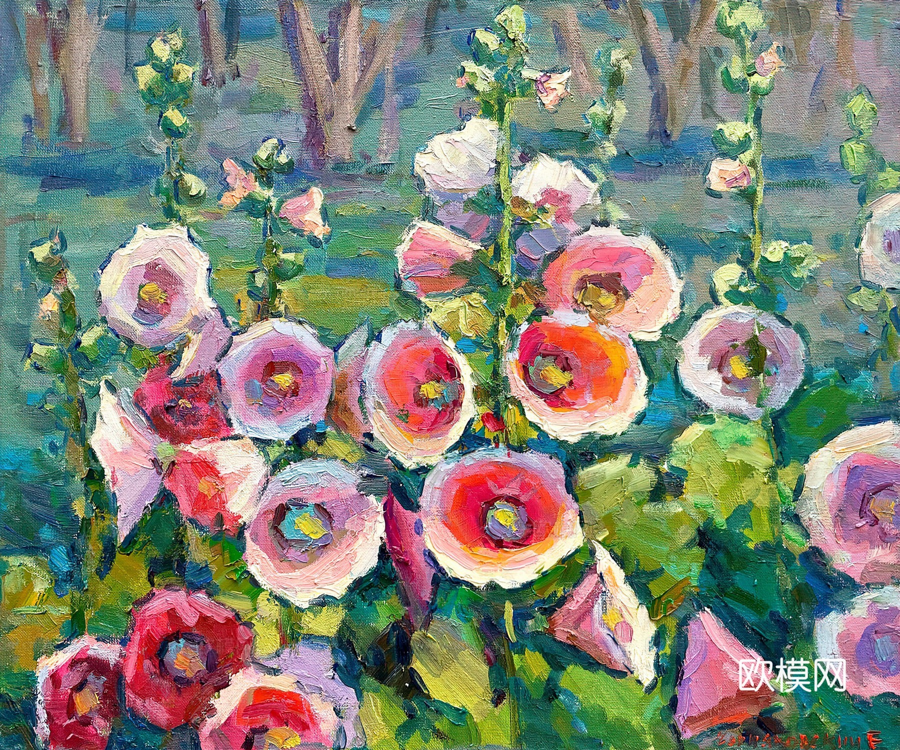 植物油画