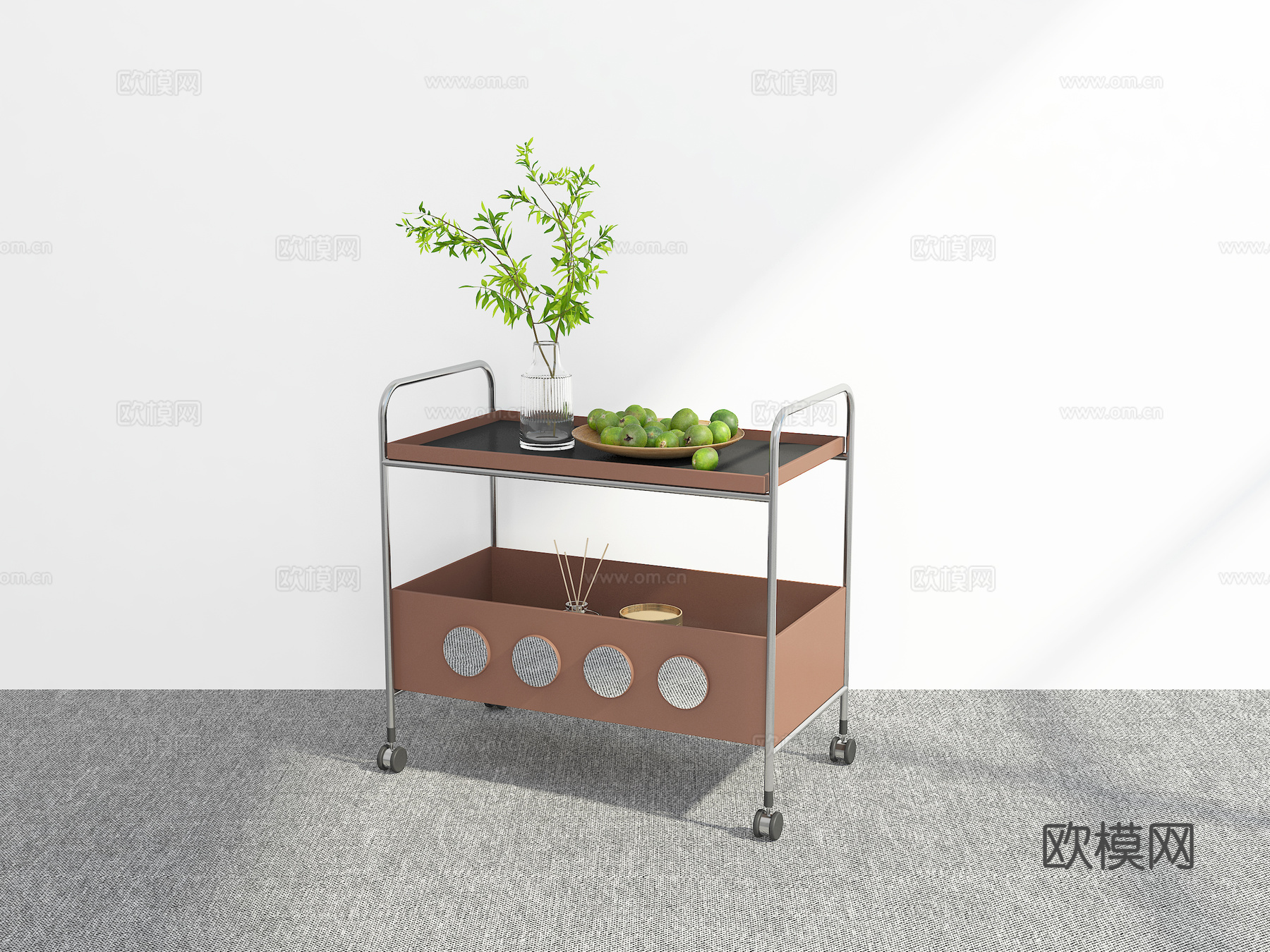 现代小推车3d模型