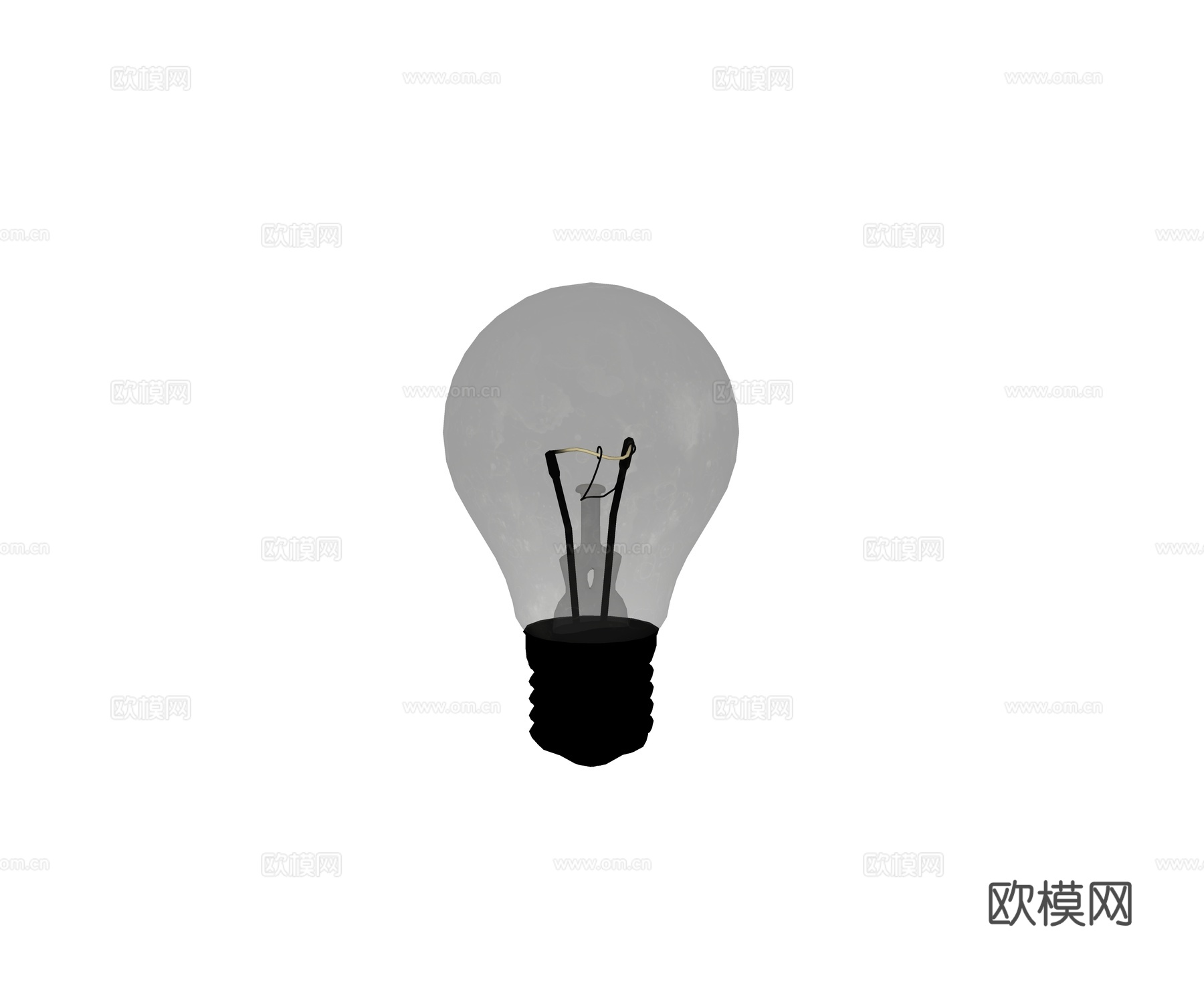 现代美式 灯泡 电灯泡 光源灯泡su模型