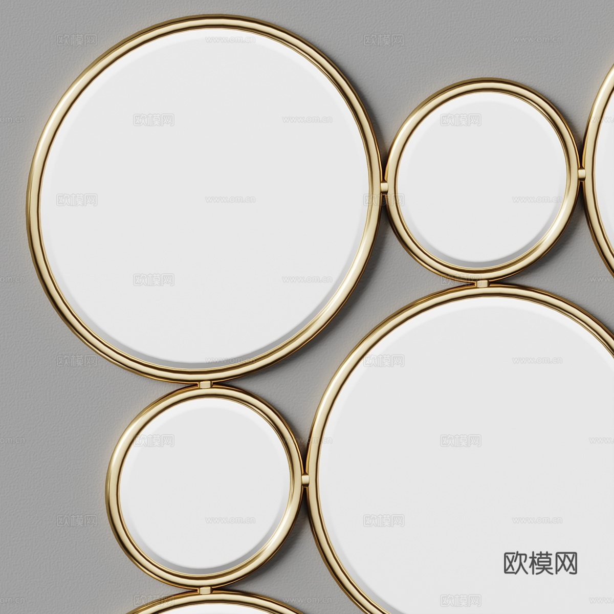 现代轻奢装饰镜子3d模型