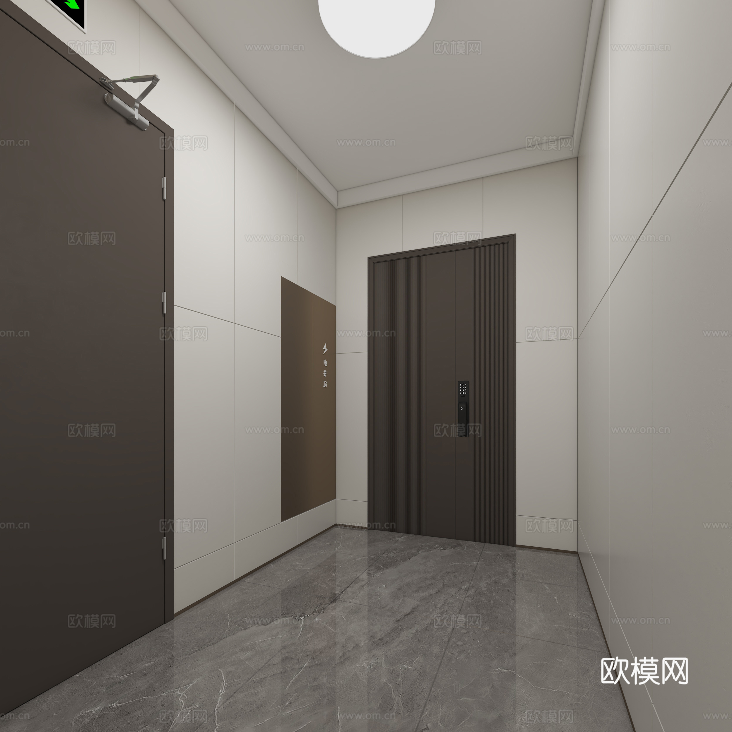 标准层入户门3d模型