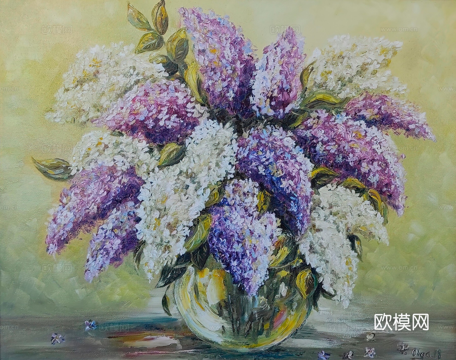 植物油画