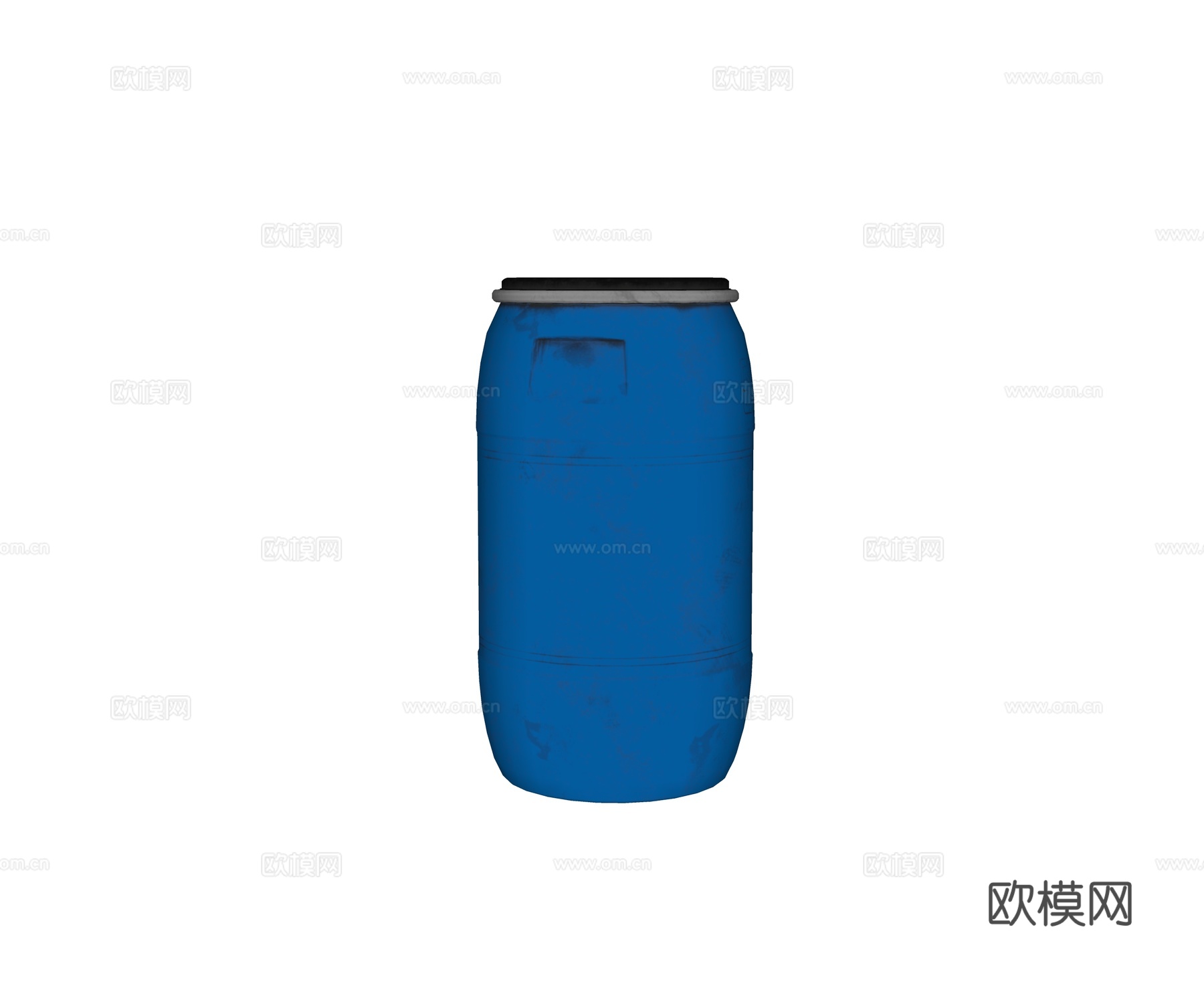 现代桶子 皮桶 塑料桶 废水 垃圾桶su模型