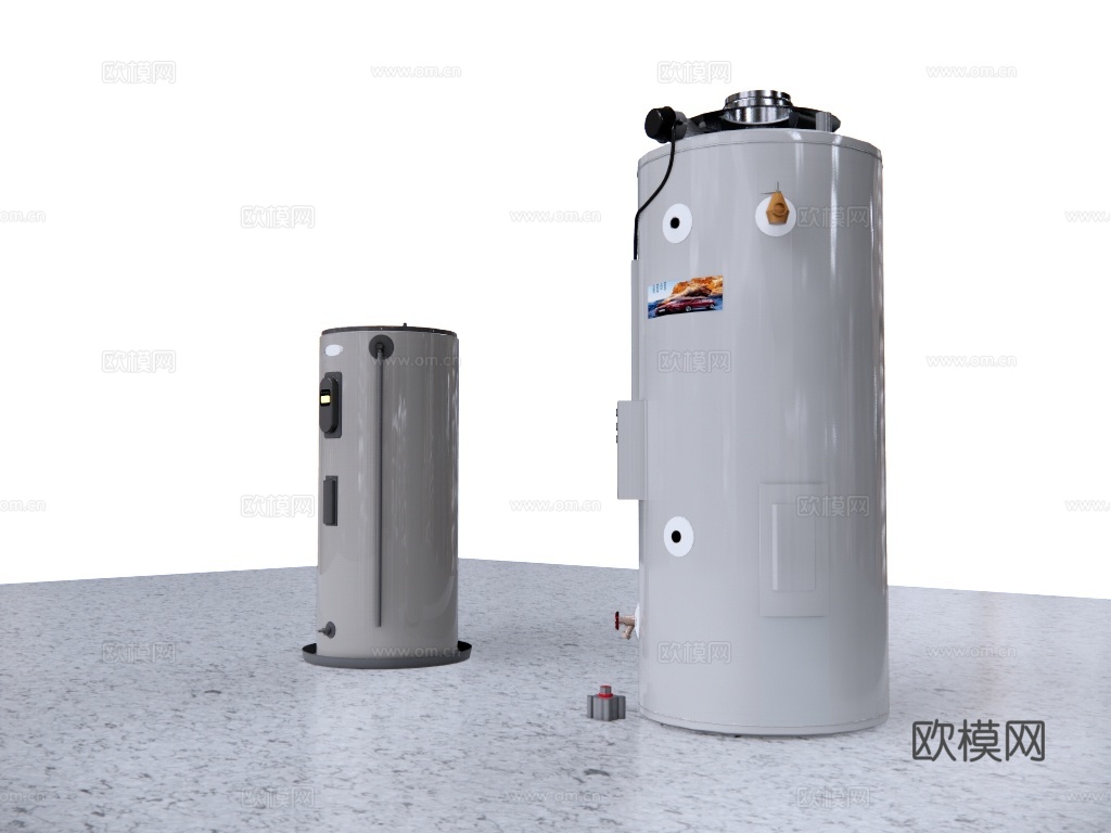 现代热水器su模型下载