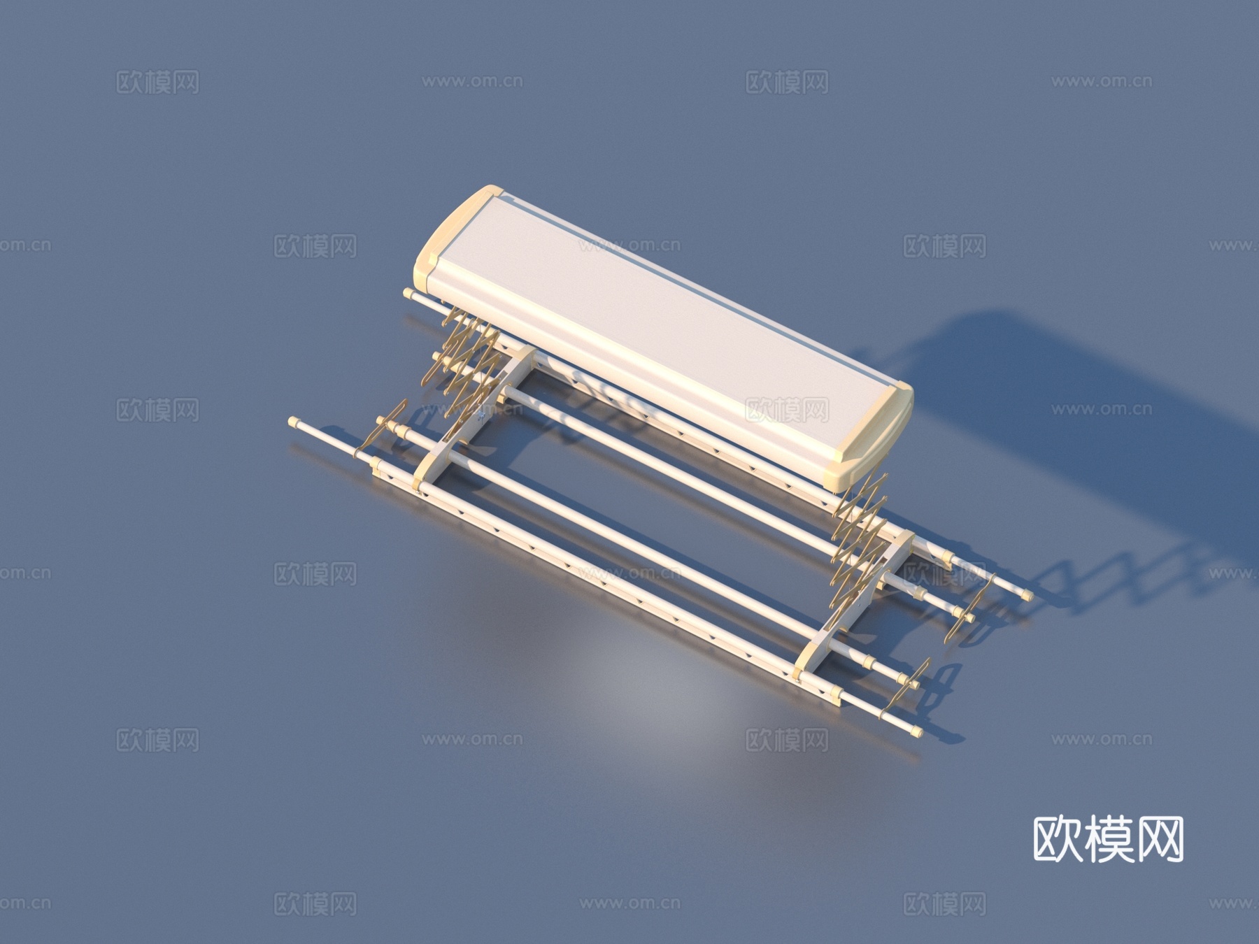 晾衣架 隐形晾衣架 电动晾衣架3d模型