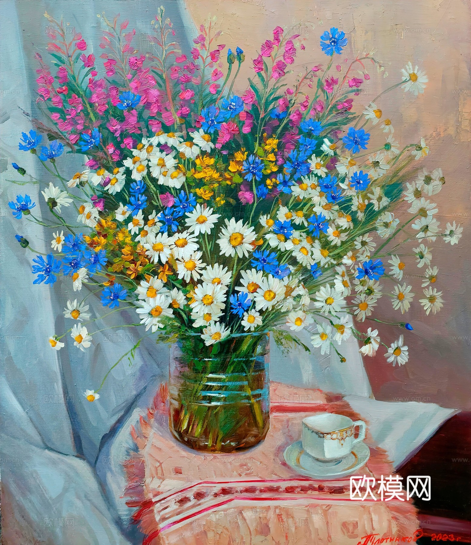 植物油画