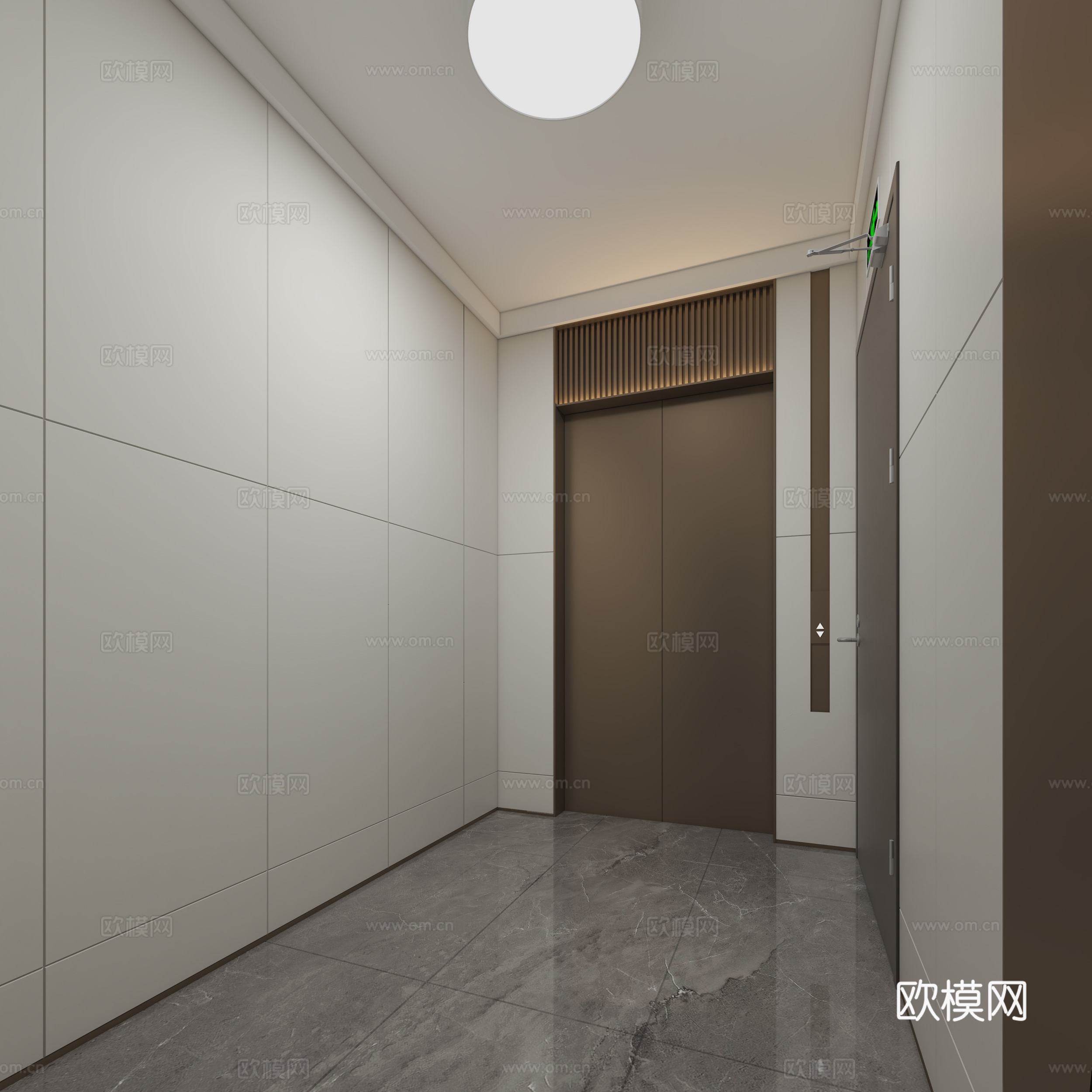 标准层入户门3d模型