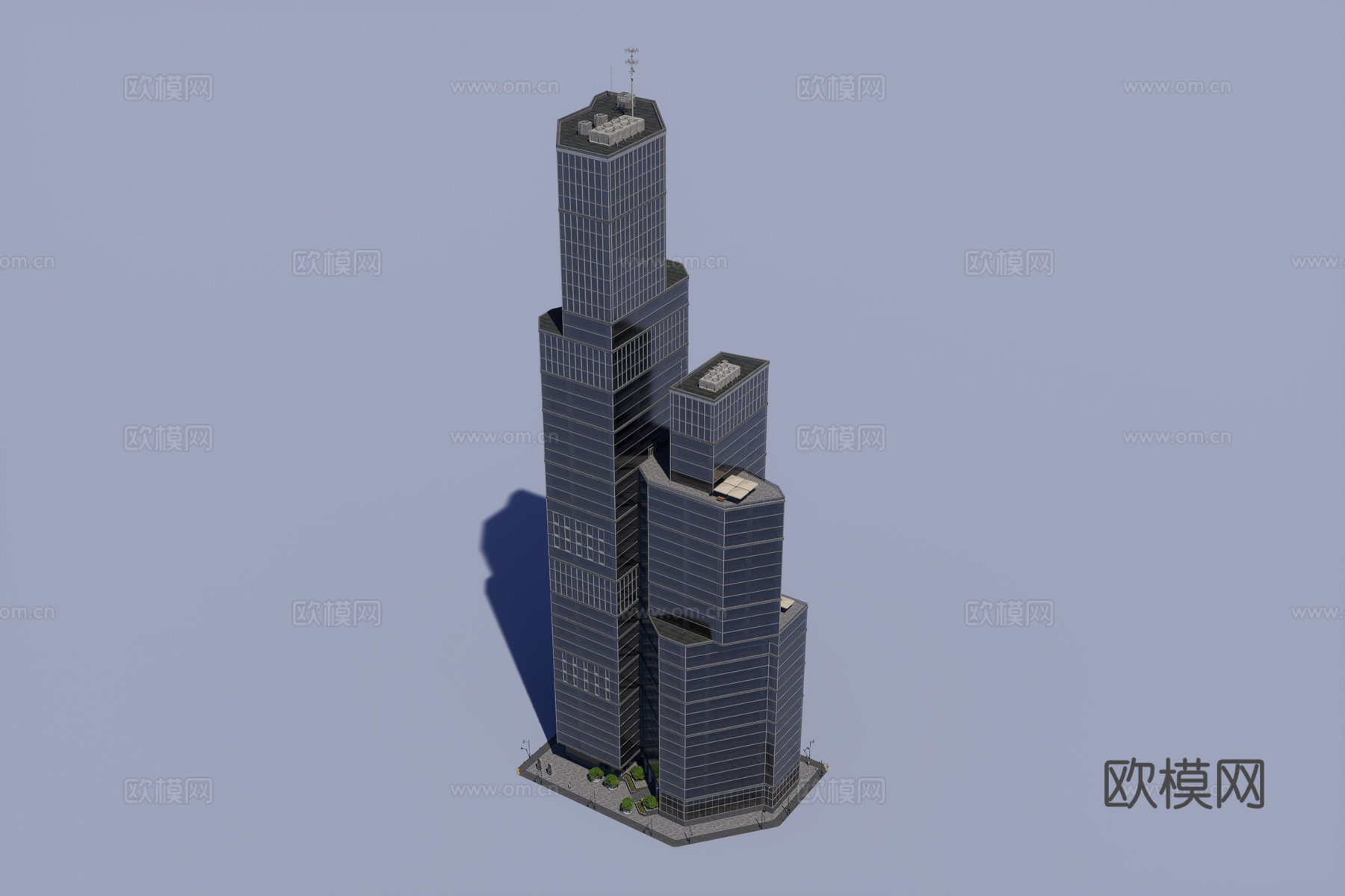 超高层办公楼3d模型