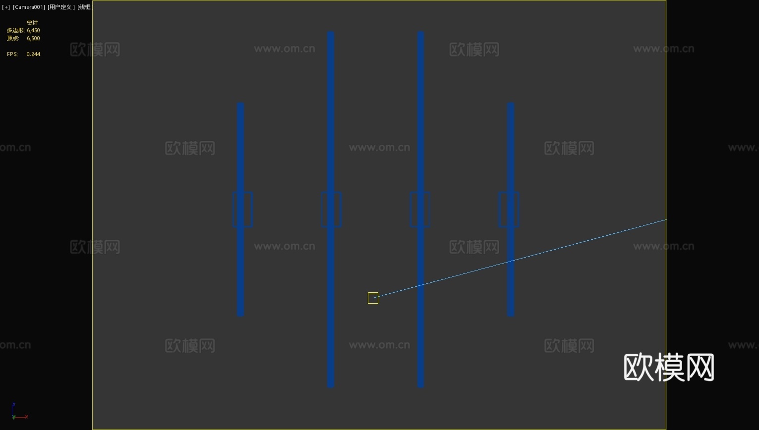 现代壁灯条形壁灯长条壁灯艺术壁灯简约壁灯3d模型