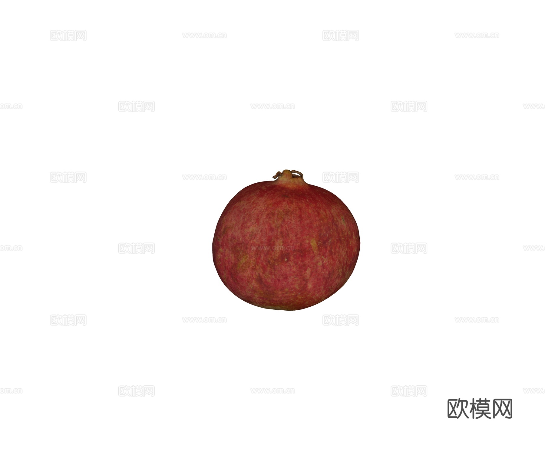 现代水果 石榴 桌面摆件su模型