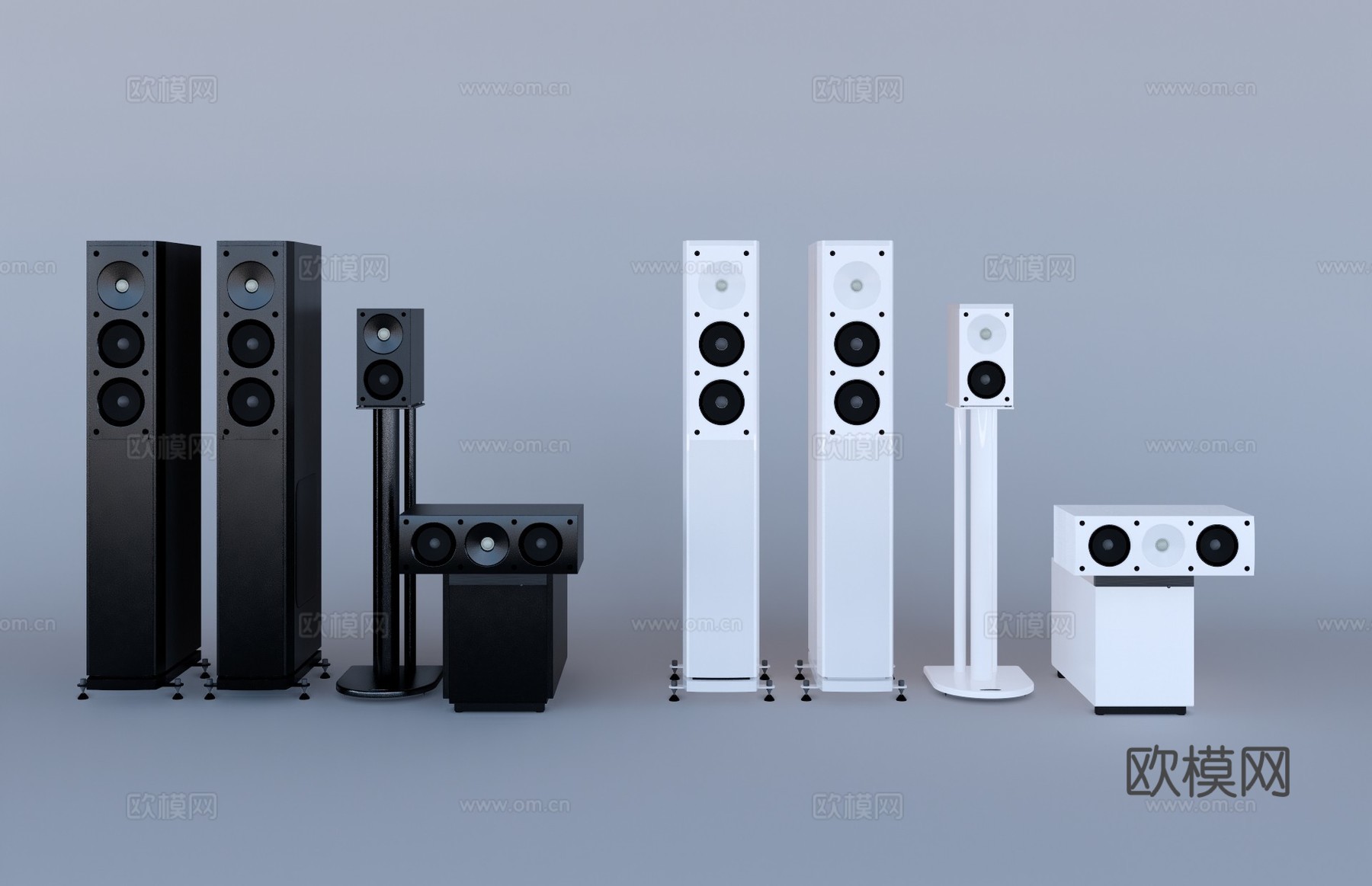 现代音响设备su模型下载