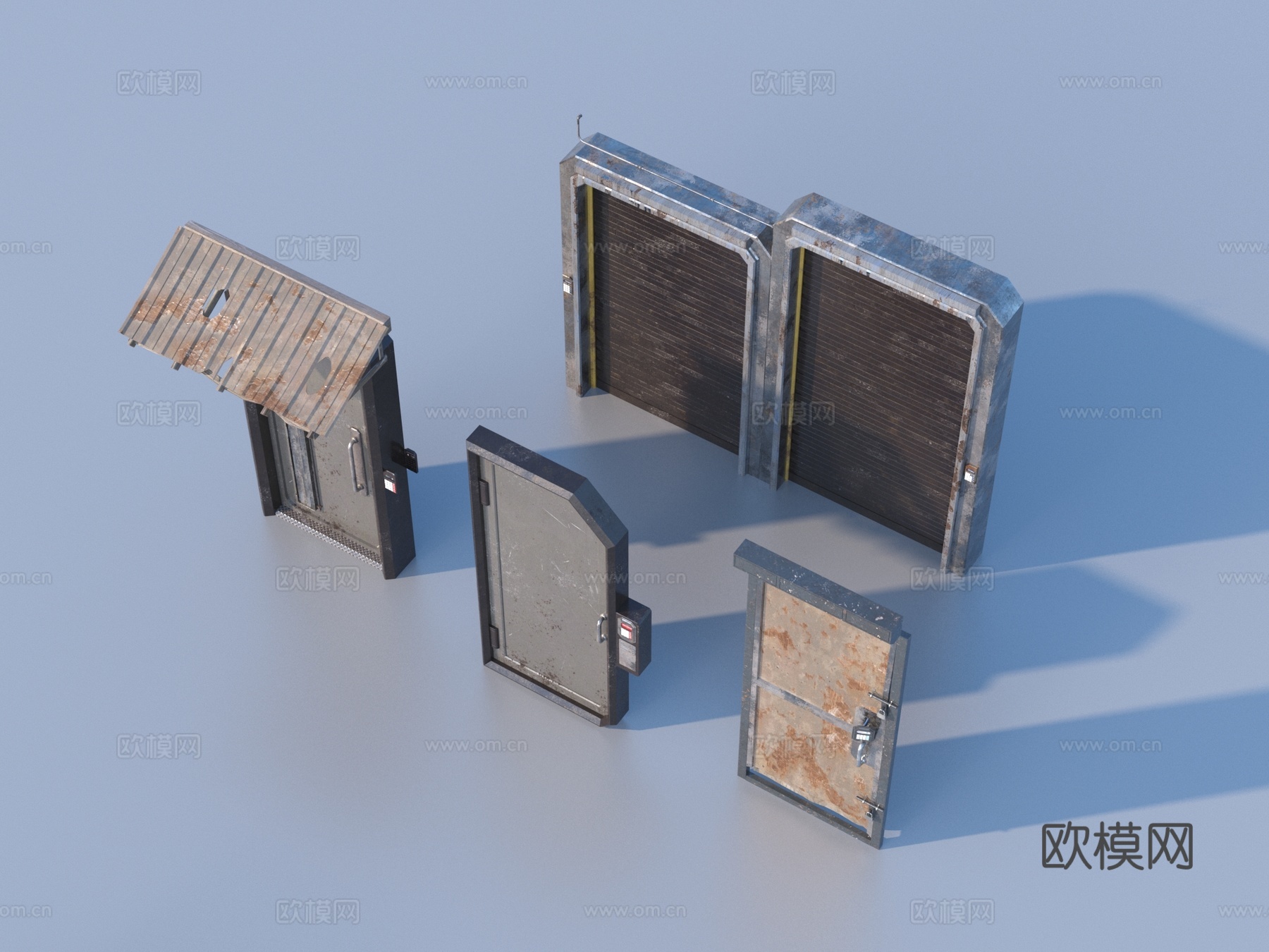 门 铁门 大门 房门3d模型