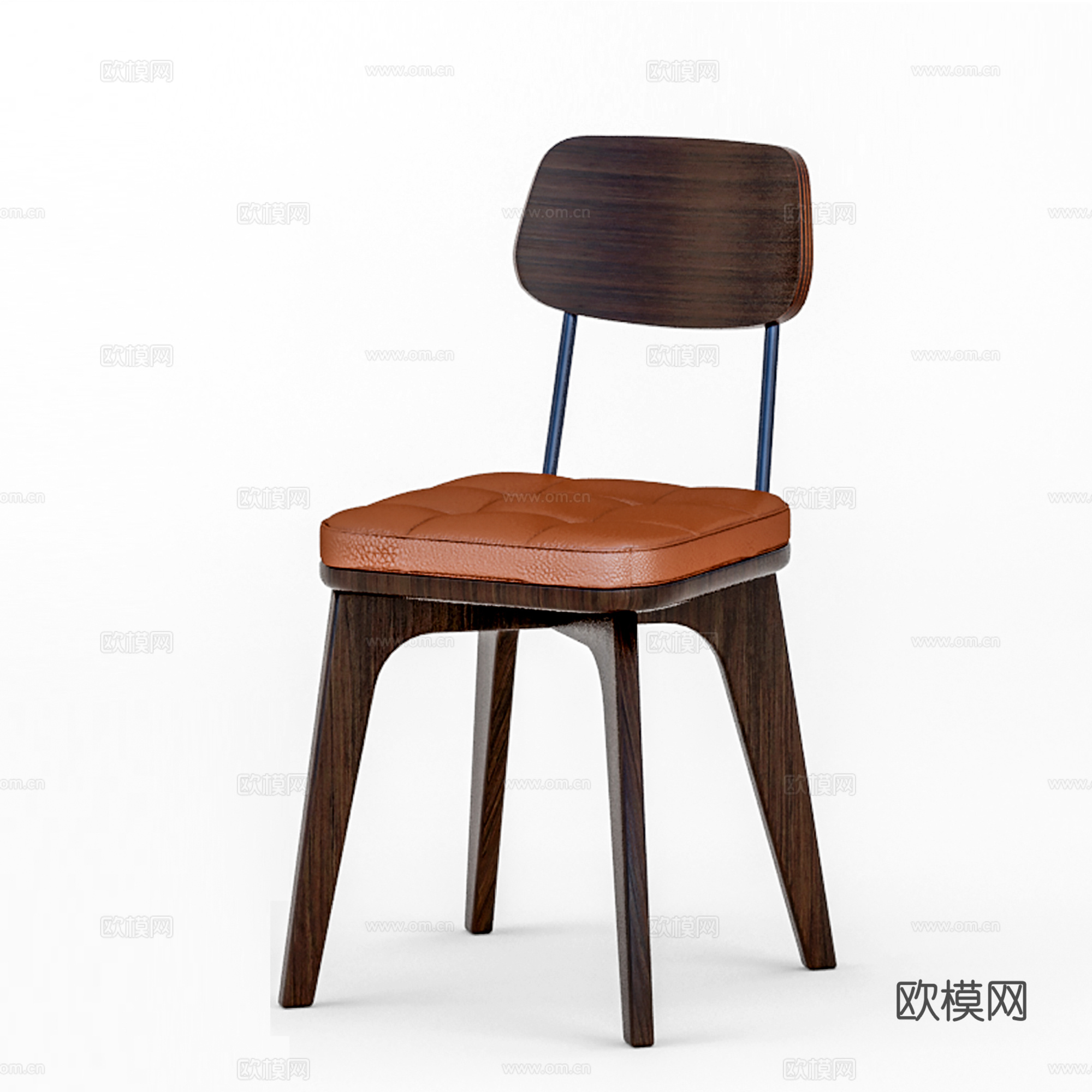现代休闲椅 木椅 餐椅 单椅3d模型