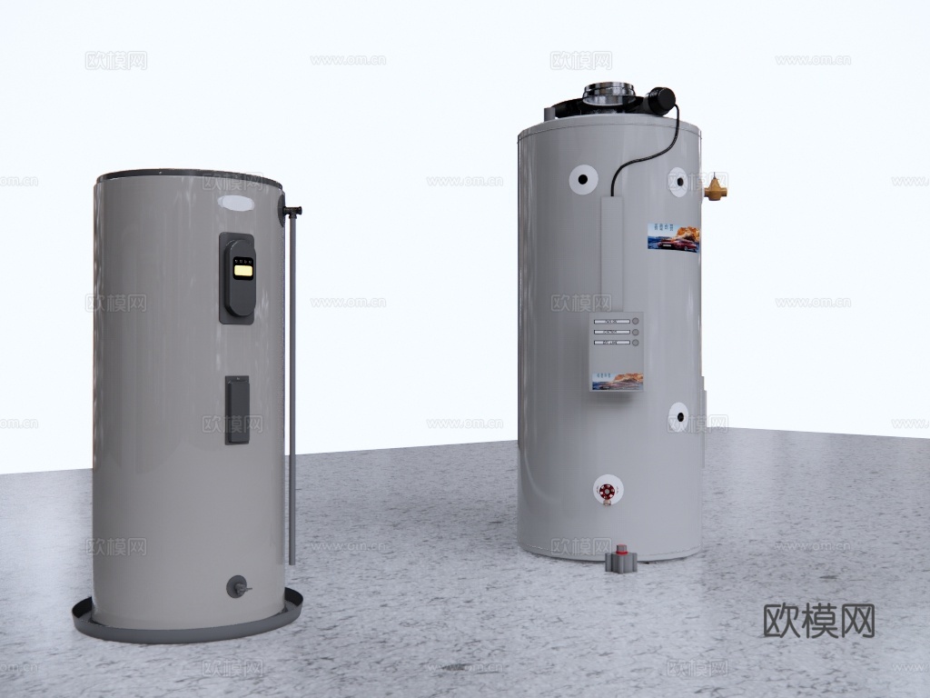 现代热水器su模型下载