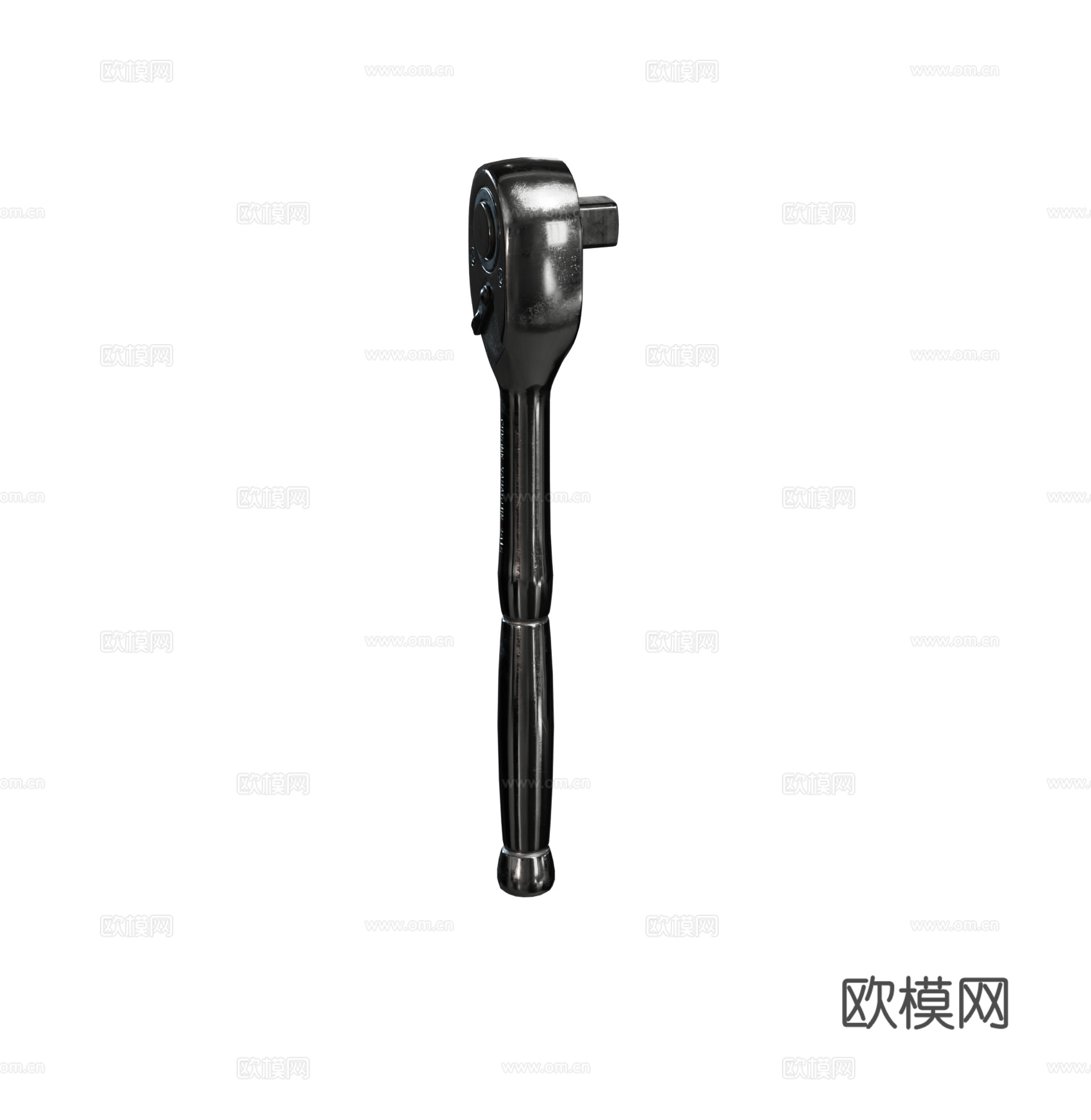 现代车辆维修工具 棘轮金属扳手su模型