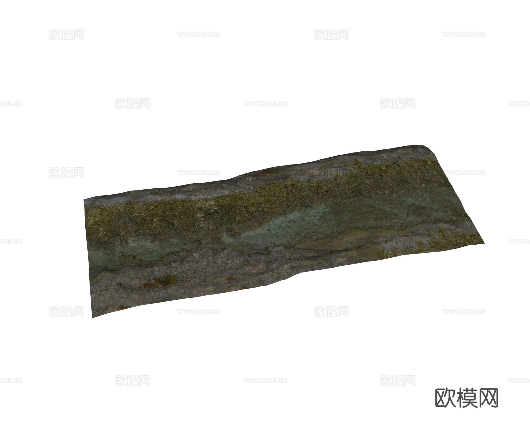 现代鹅卵石 砂石 石子 海边沙滩 砖头 石头 海岸岩石su模型