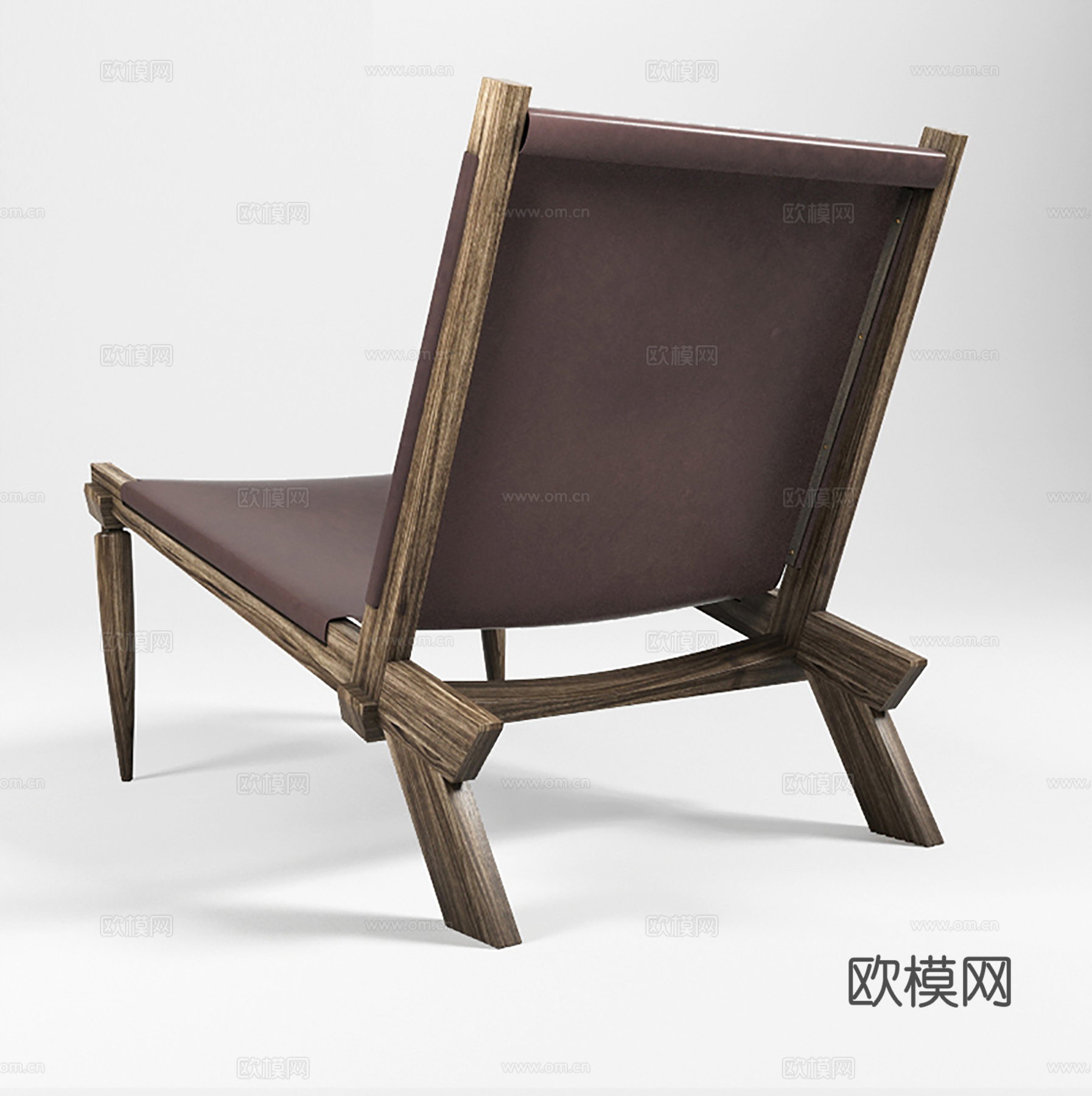 现代休闲椅 皮椅 书椅 单椅3d模型