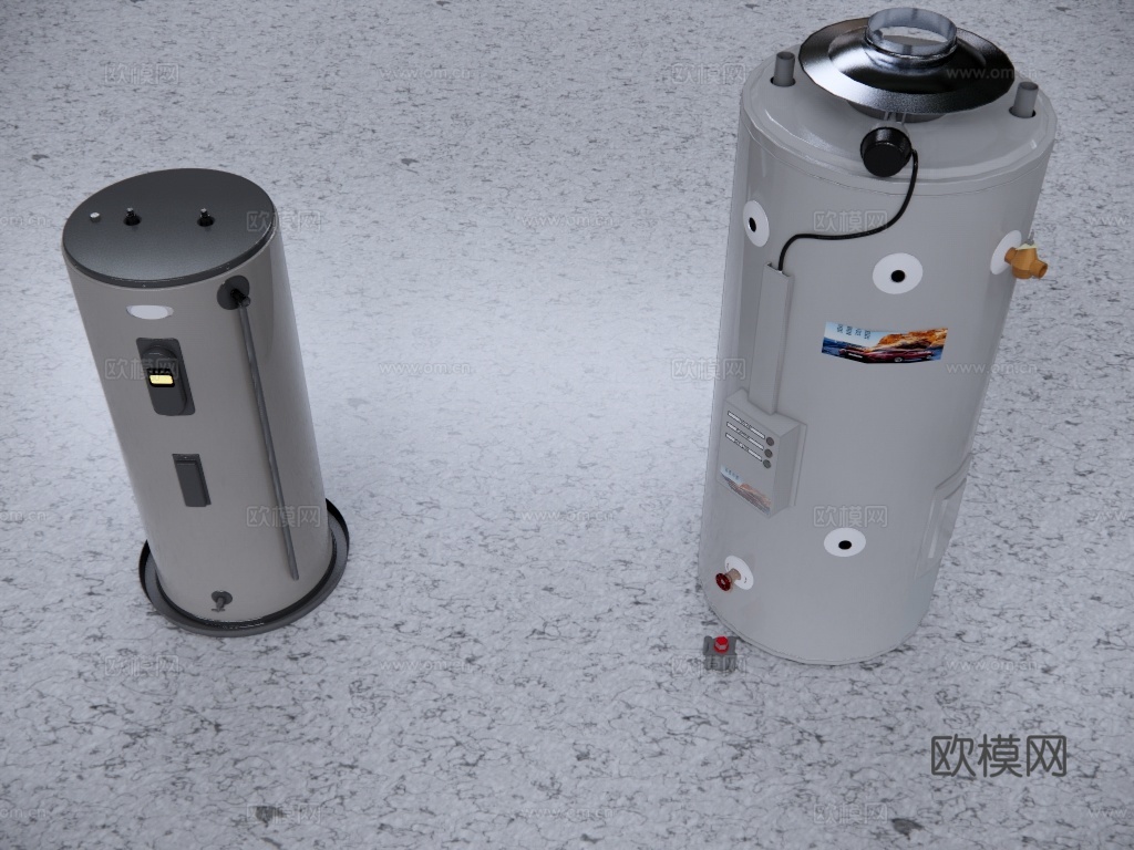 现代热水器su模型下载