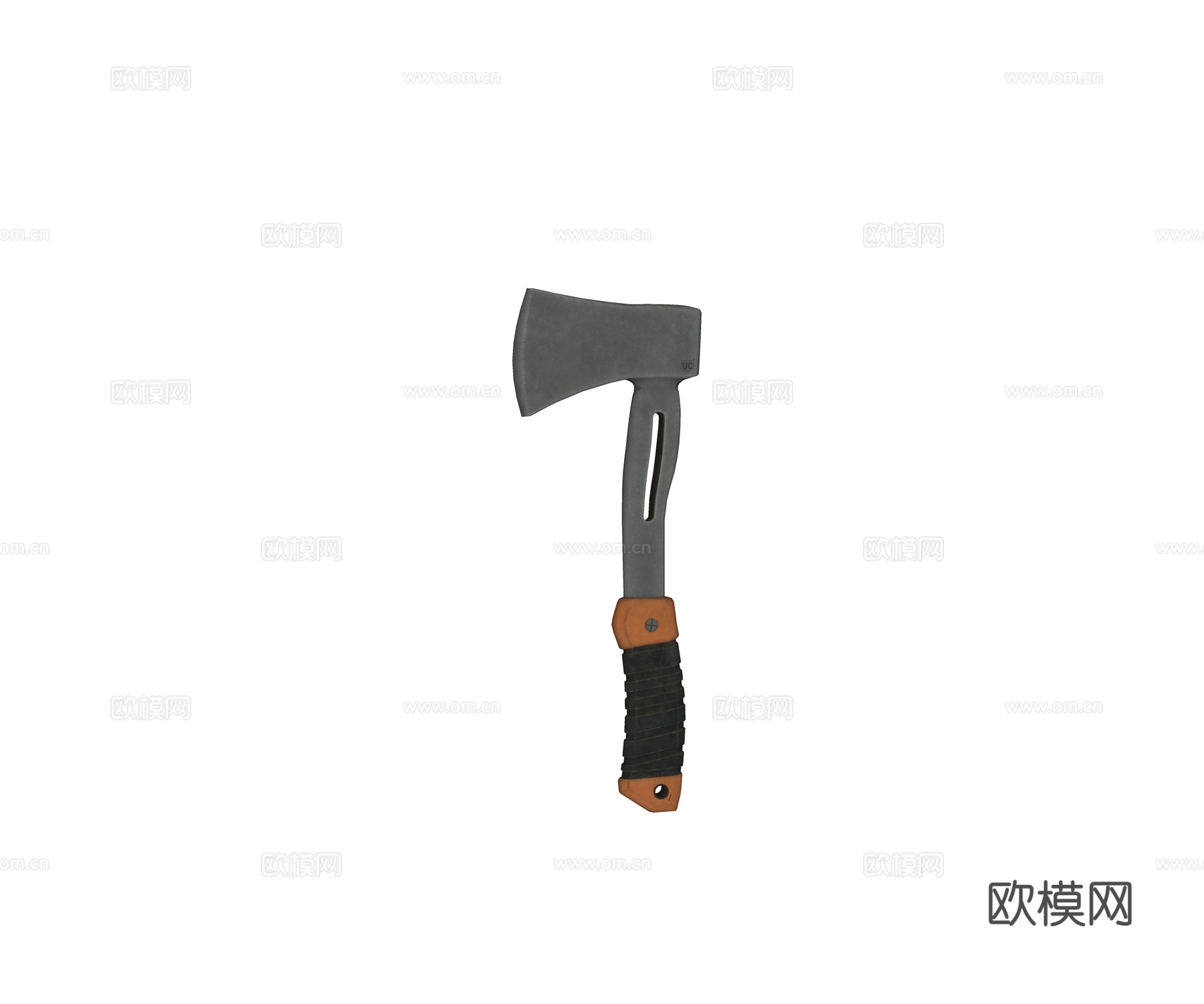 现代斧头 劈柴斧头su模型